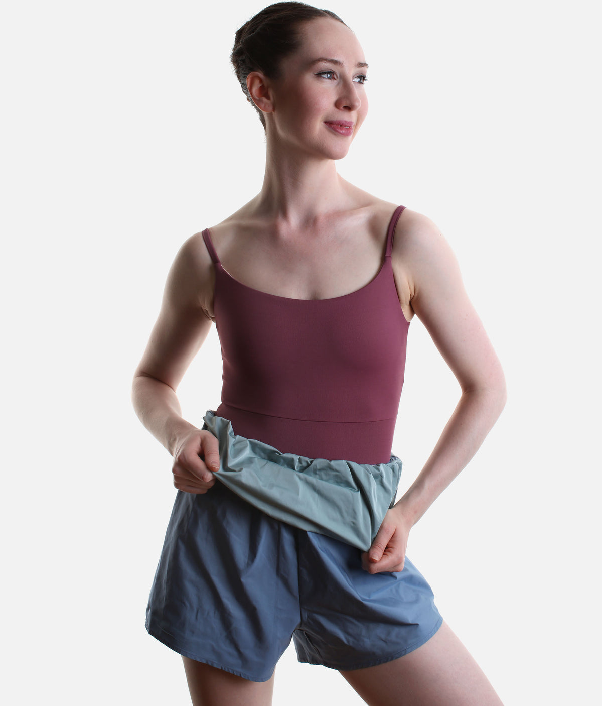 Pull-On Micro Romper for Ballet Warm-Ups