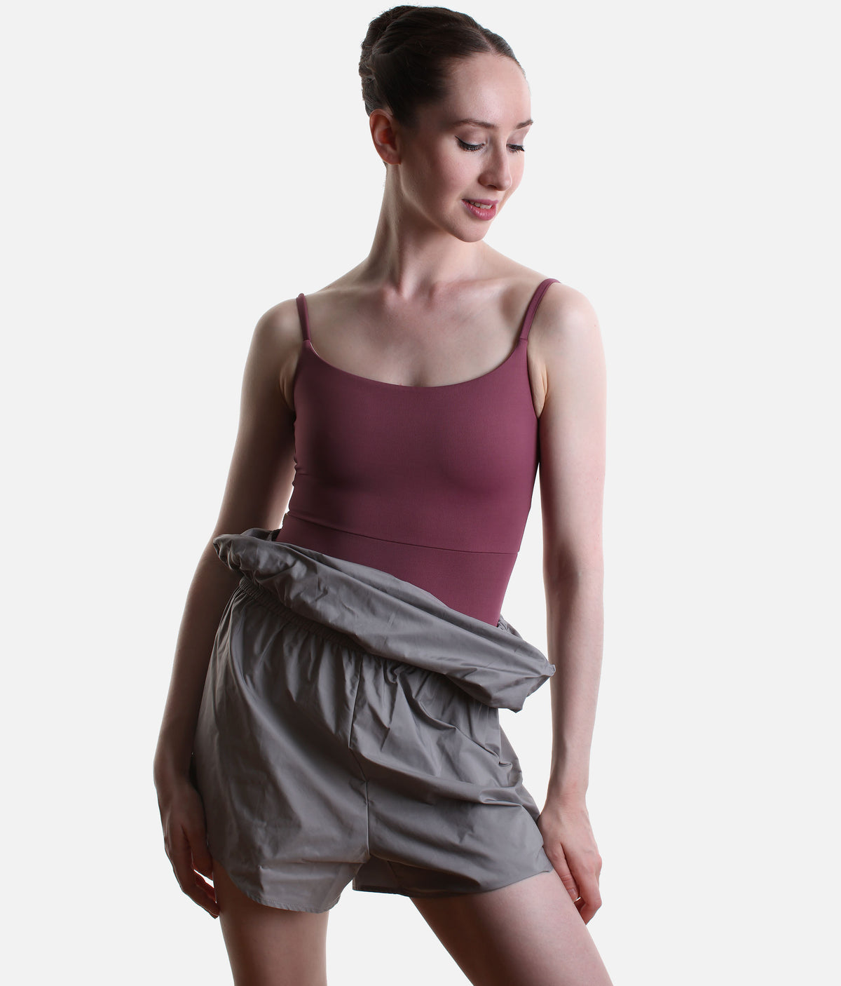Pull-On Micro Romper for Ballet Warm-Ups