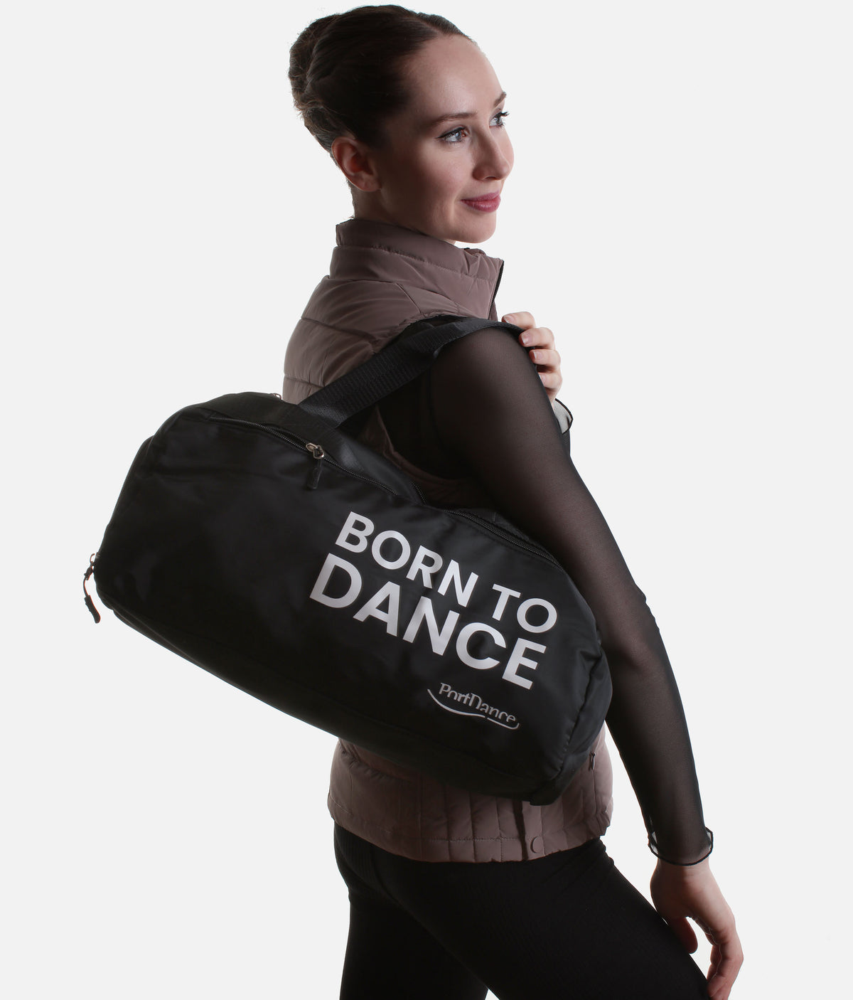 Born to Dance Sports Bag with Shoe Compartment