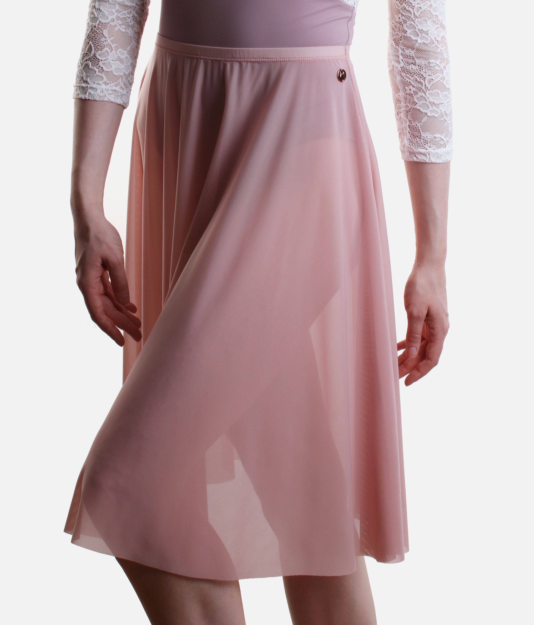Long Mesh Ballet Skirt, Pull-On Ballet Rehearsal Skirt - ARIANA