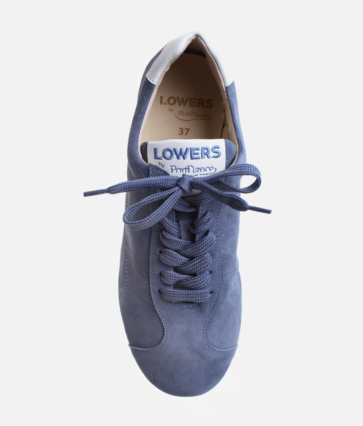 PortDance LOWERS Blue Leather Dance Trainers
