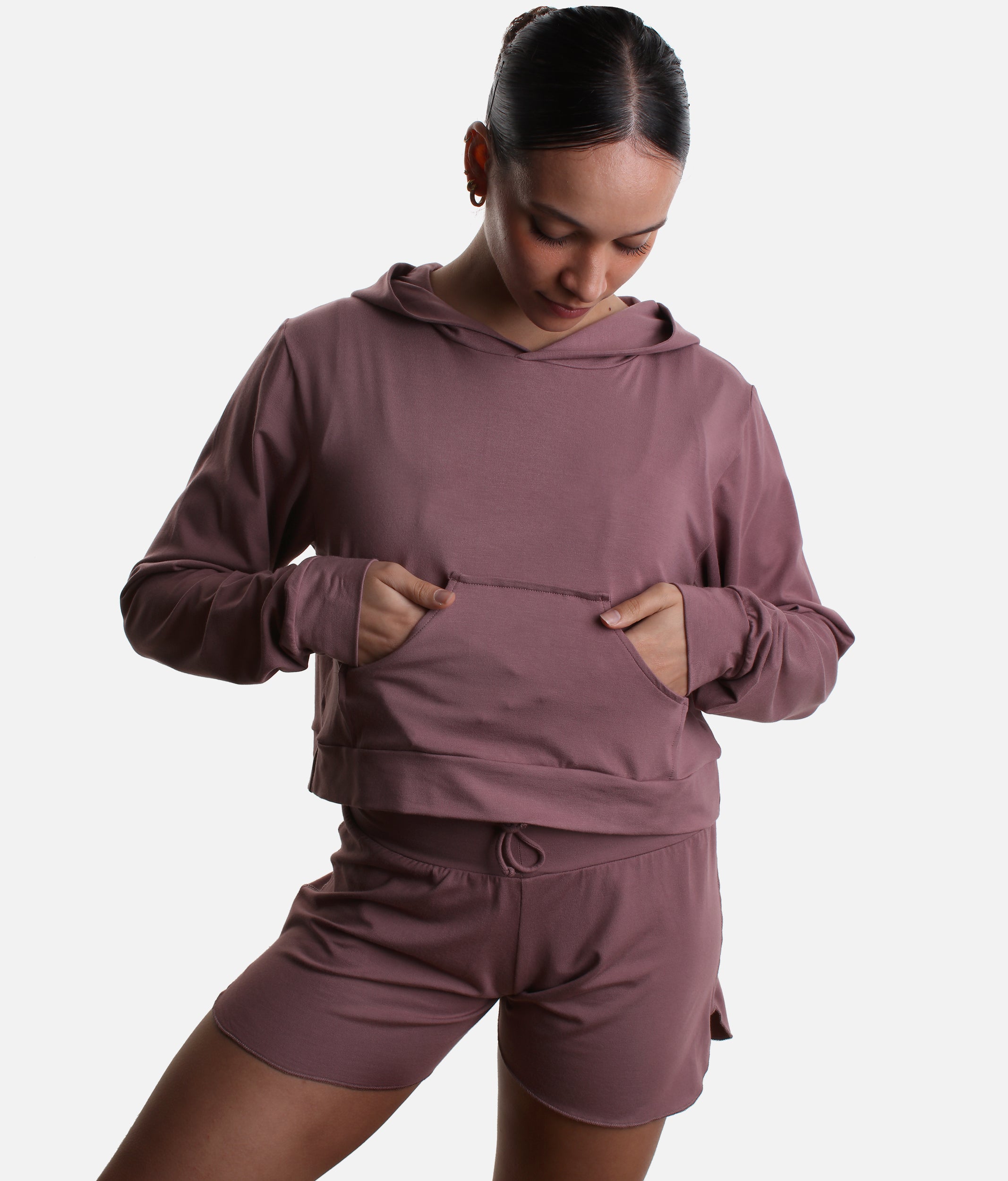 Cropped Hoodie, Soft Bamboo Dance Warm-Up Essential - REN
