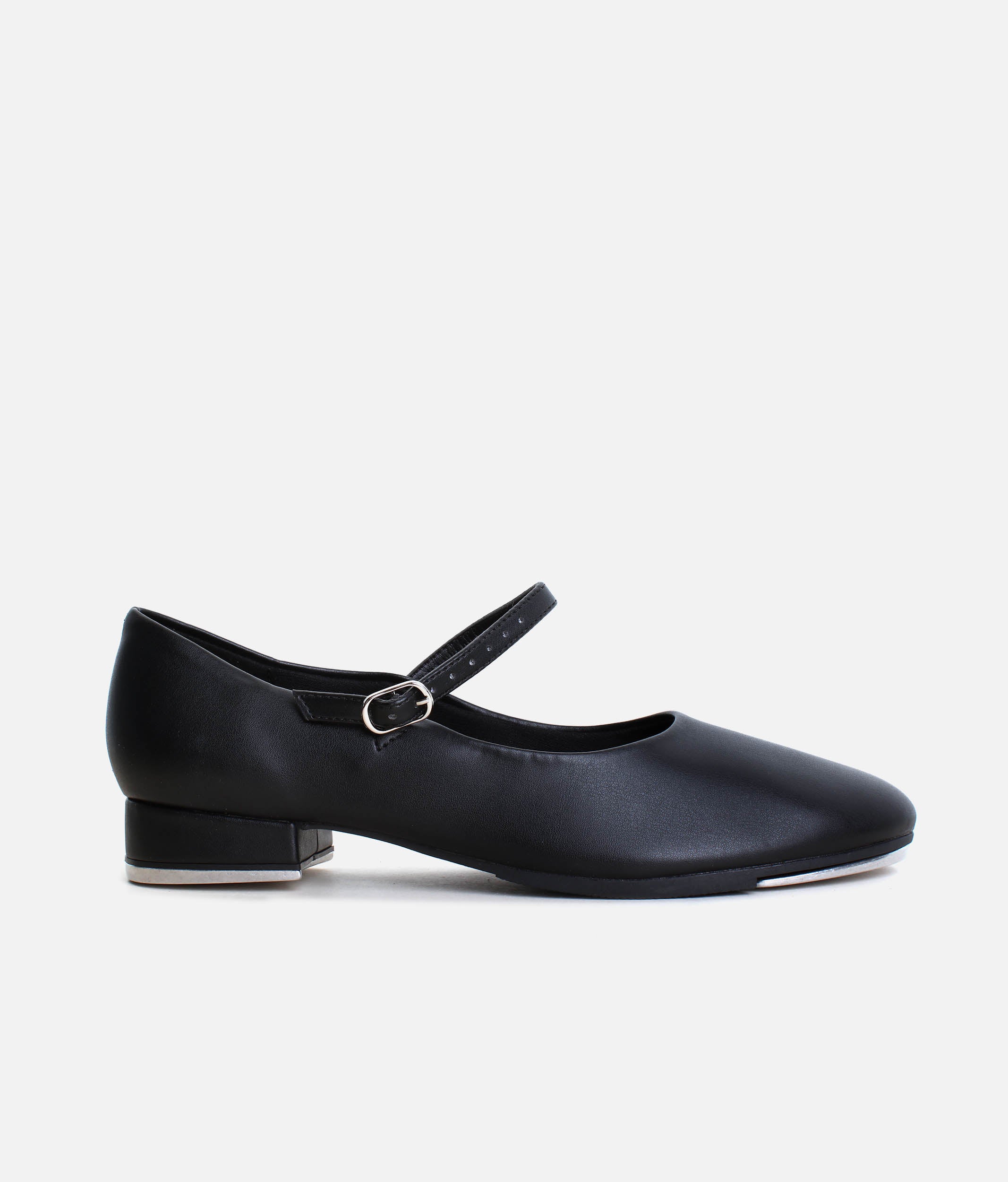 TA07 - Beginner Tap Shoes with Buckle, Vegan Leather, Cushioned Insole, Full Rubber Sole