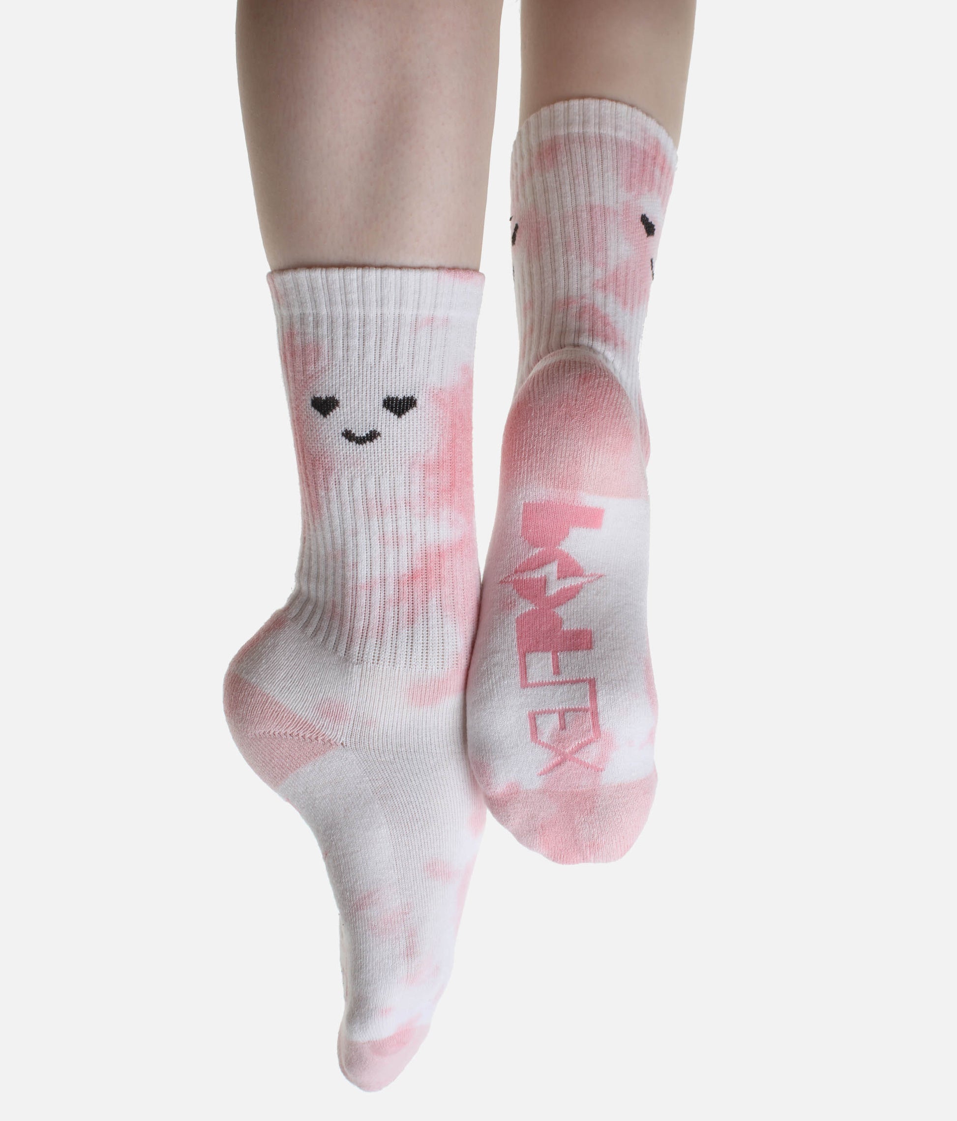 Heart Eyes Mid-Calf Socks - Ultra-Soft Tie-Dye Comfort for Every Step