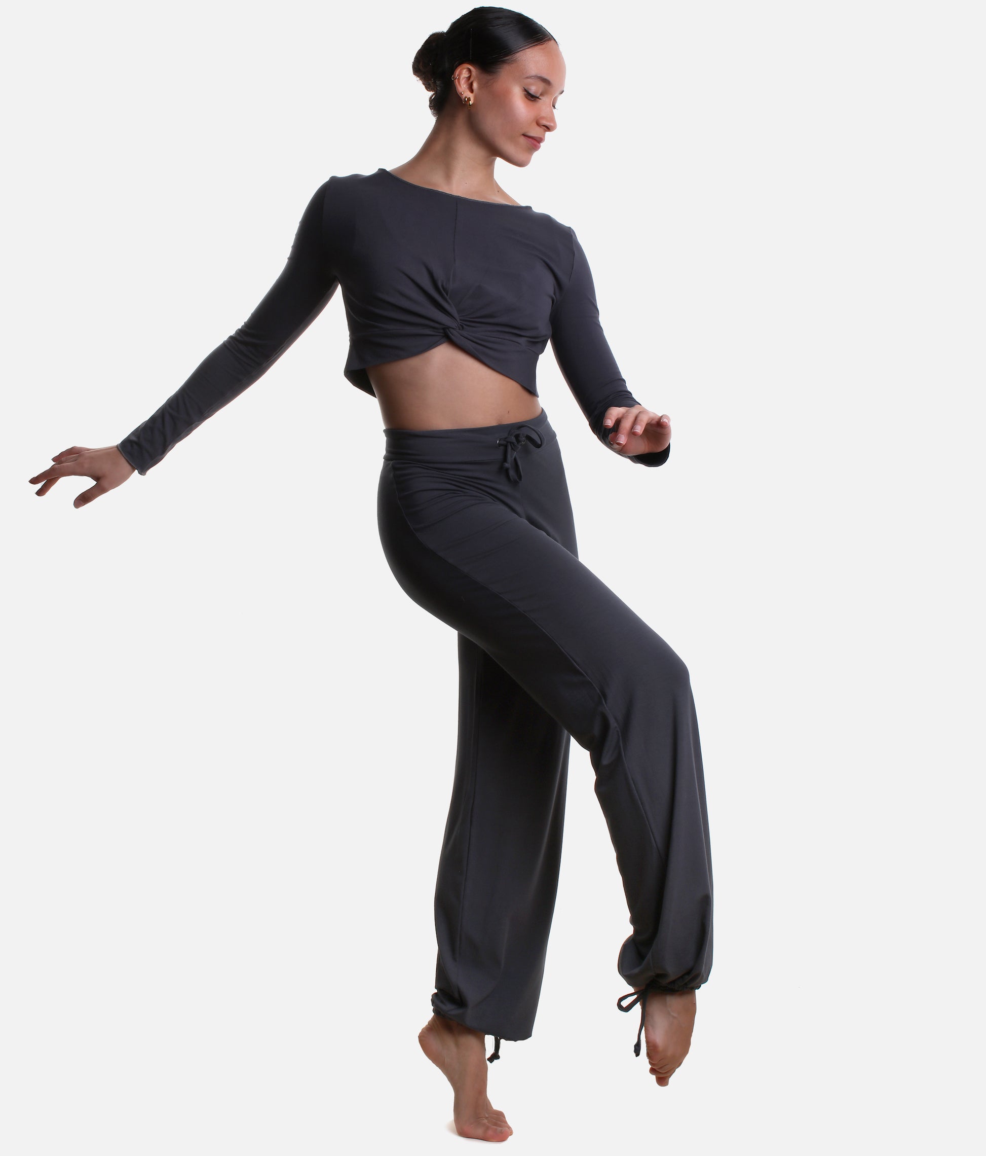Adjustable Bamboo Warm-Up Pants for Dancers - AYANA