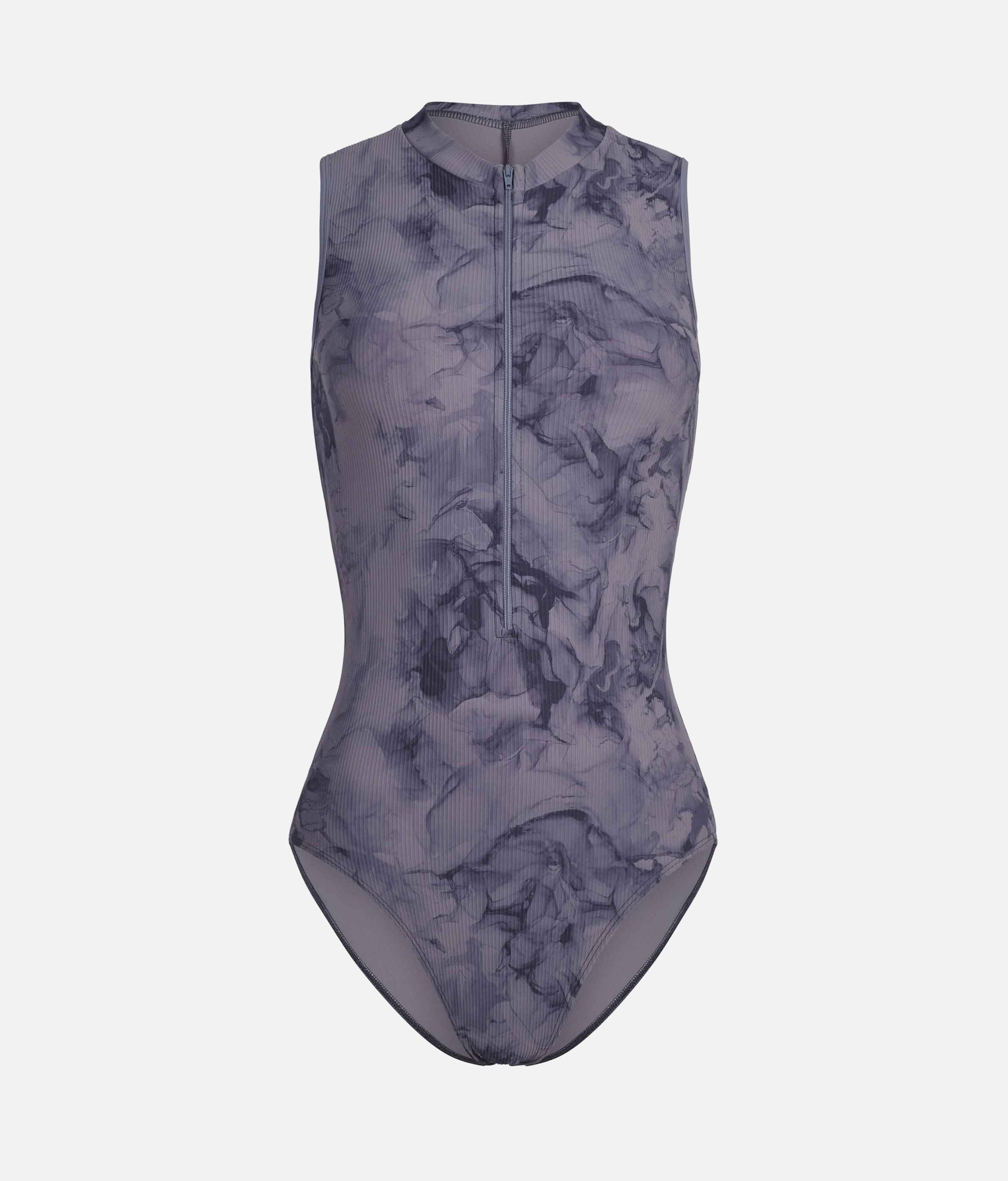 AURA GREY FLORAL Print Ballet Leotard, Open Back Dancewear