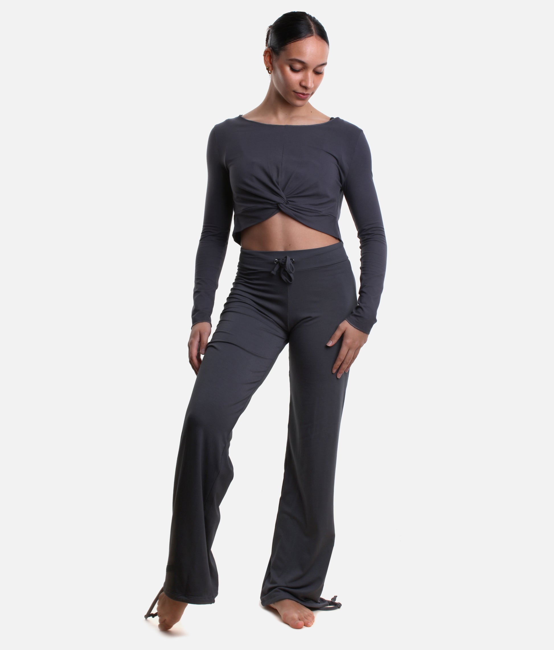Adjustable Bamboo Warm-Up Pants for Dancers - AYANA