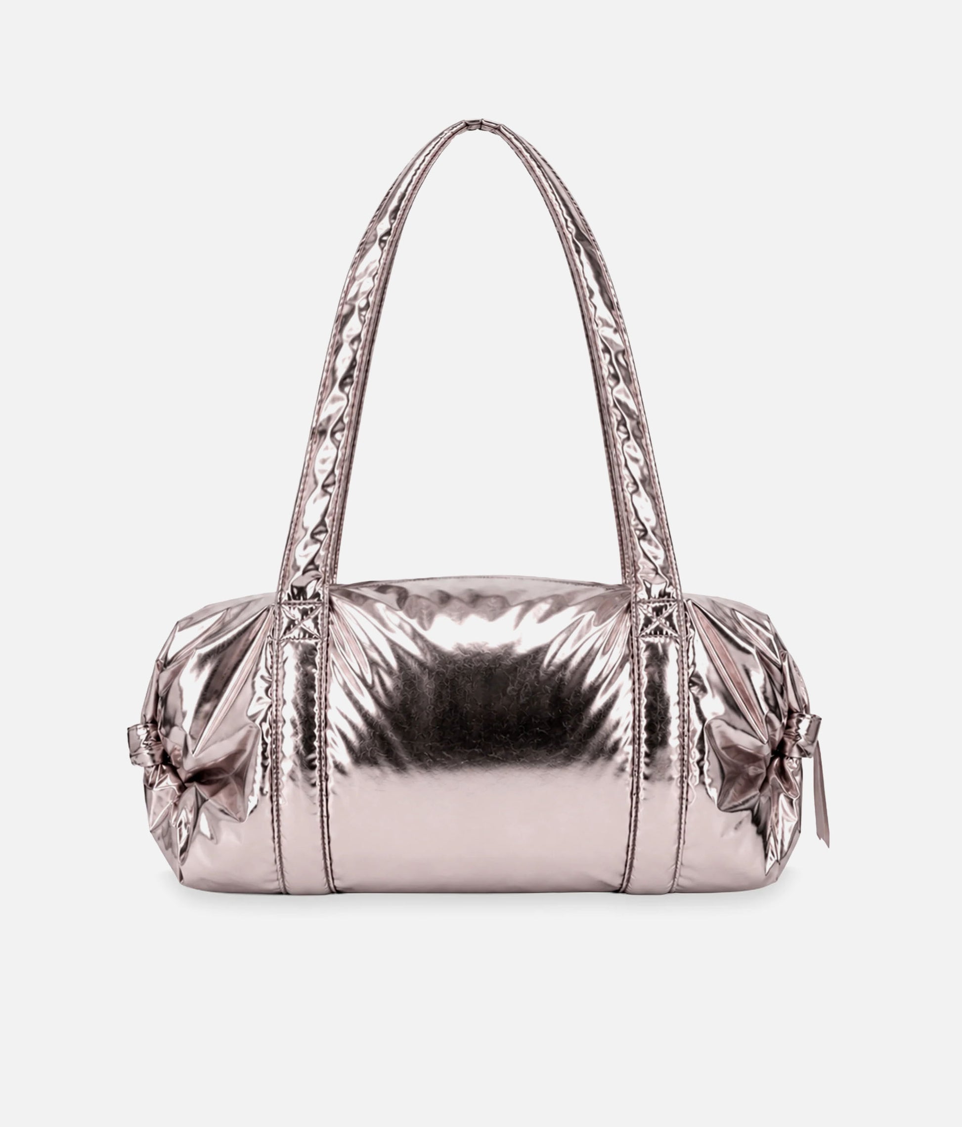 Large Metallic Ballet Bag, Lightweight Pink Duffle - B0233NB