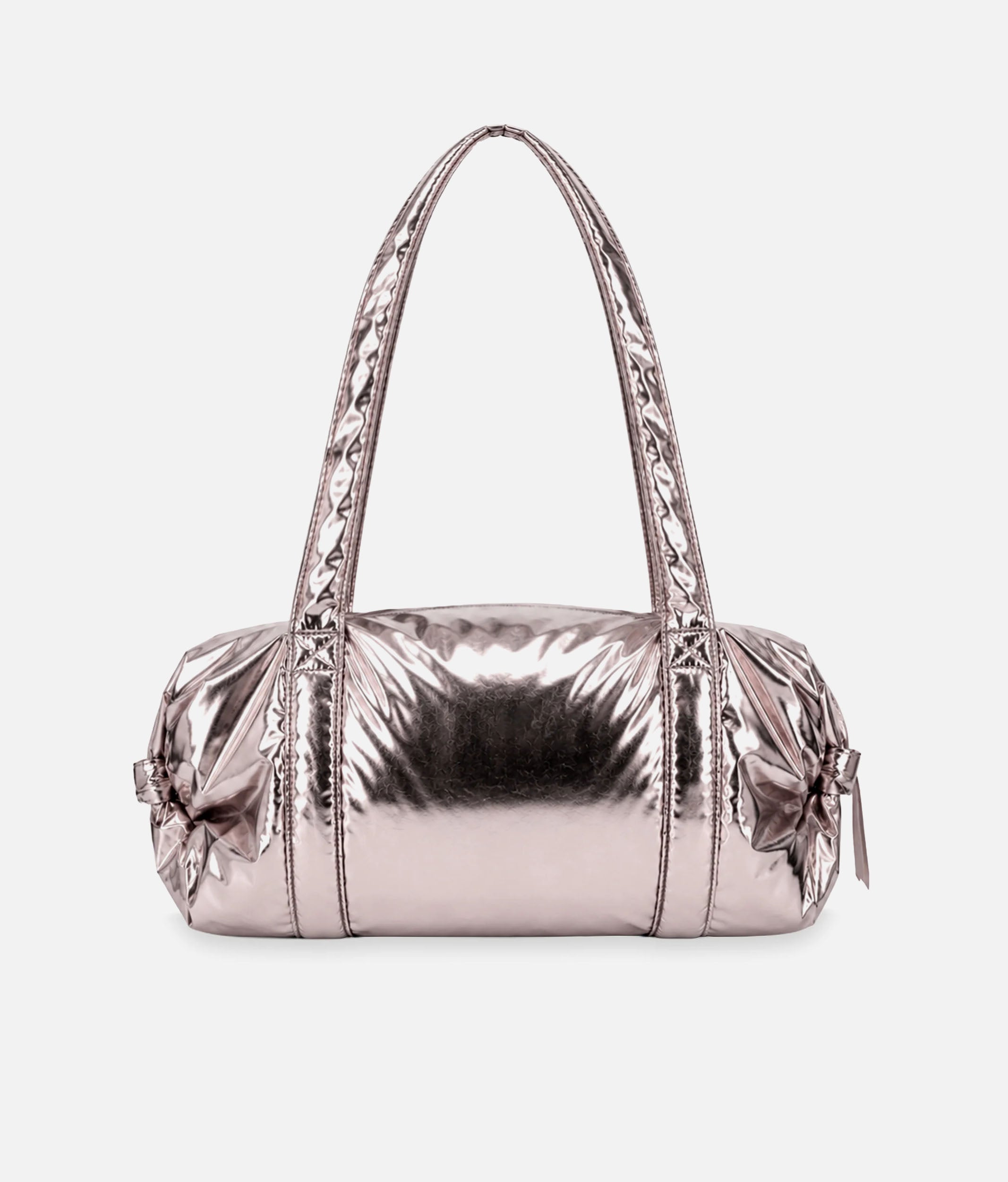 Large Metallic Ballet Bag, Lightweight Pink Duffle - B0233NB