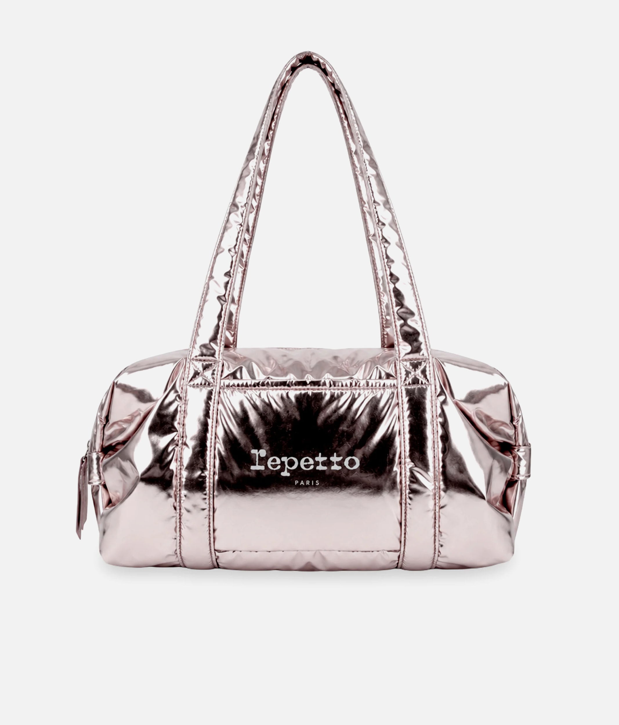 Large Metallic Ballet Bag, Lightweight Pink Duffle - B0233NB