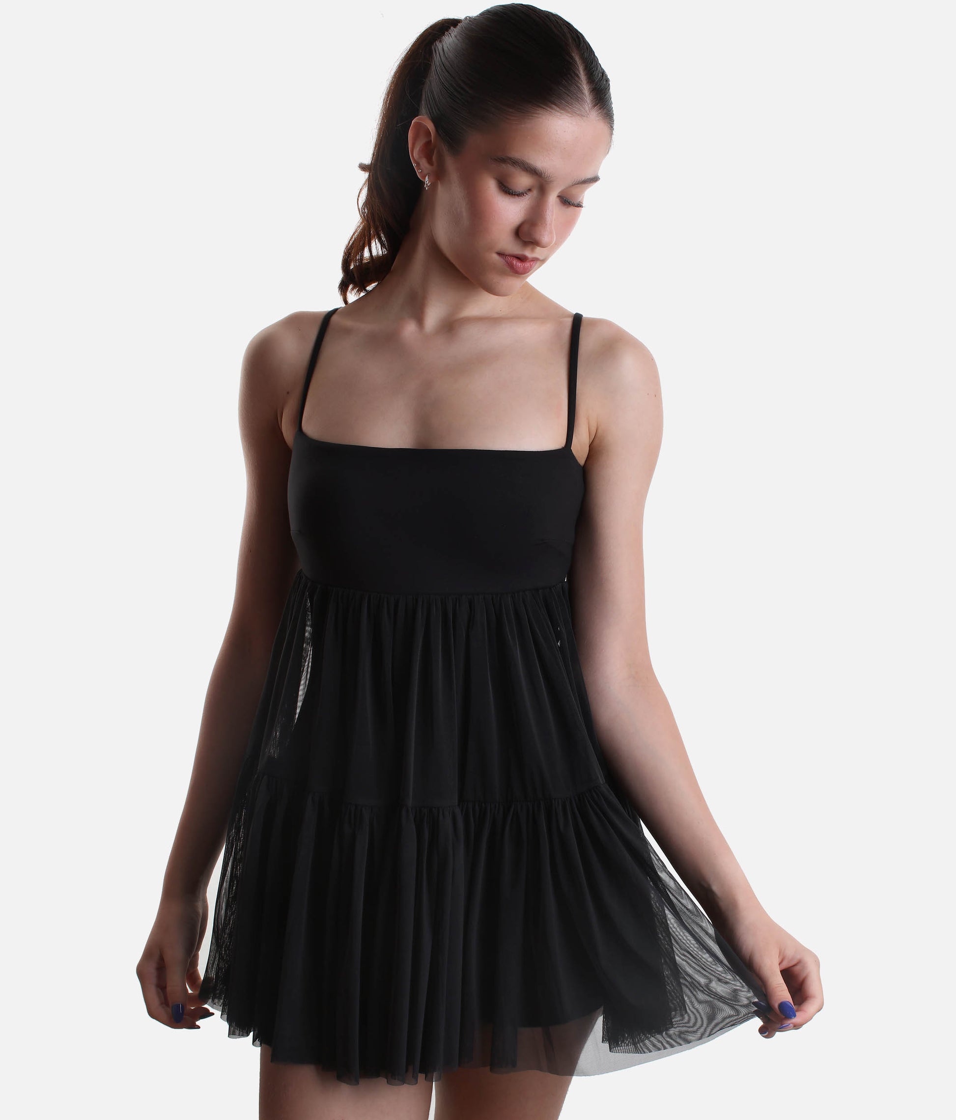 PIROUETTE BABYDOLL DRESS, Built-In Shorts, Pockets & Adjustable Straps