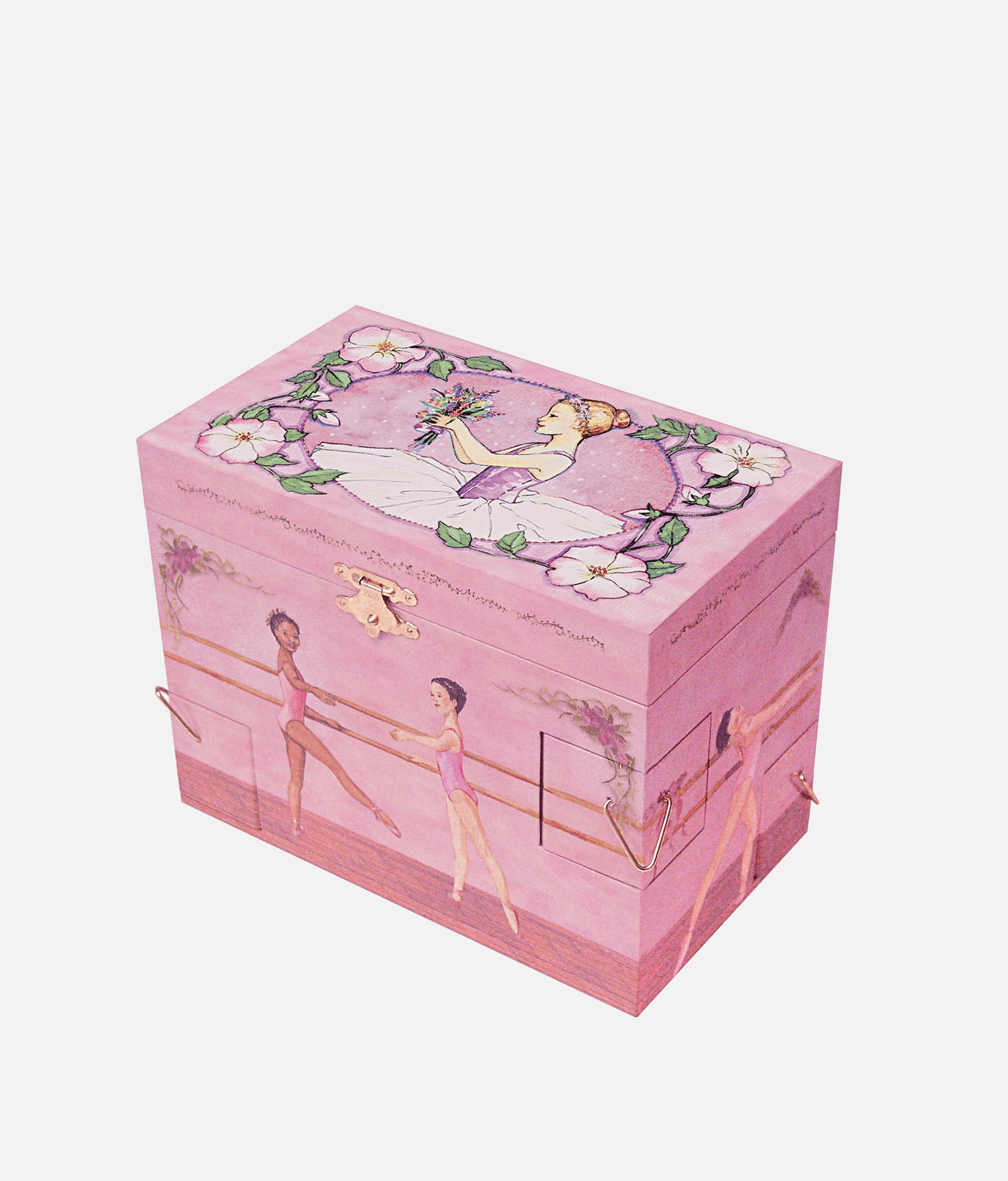 BALLET JEWELLERY BOX - Music Treasure Box with Ballerina & Watercolour Art