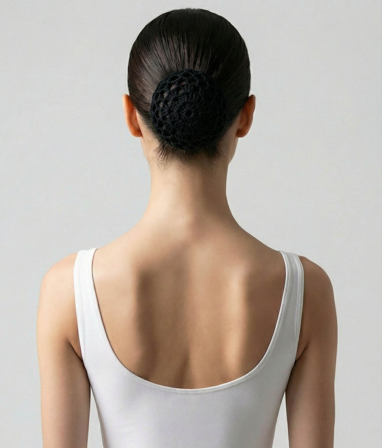 E8956 - Crochet Ballet Bun Cover For Ballet Class & Performance