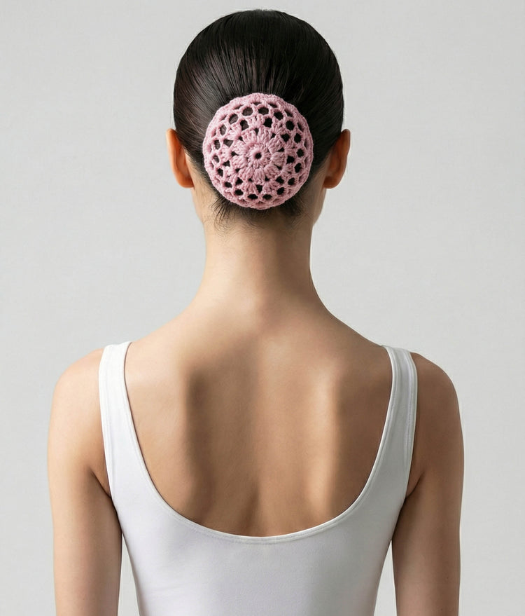 E8956 - Crochet Ballet Bun Cover For Ballet Class & Performance