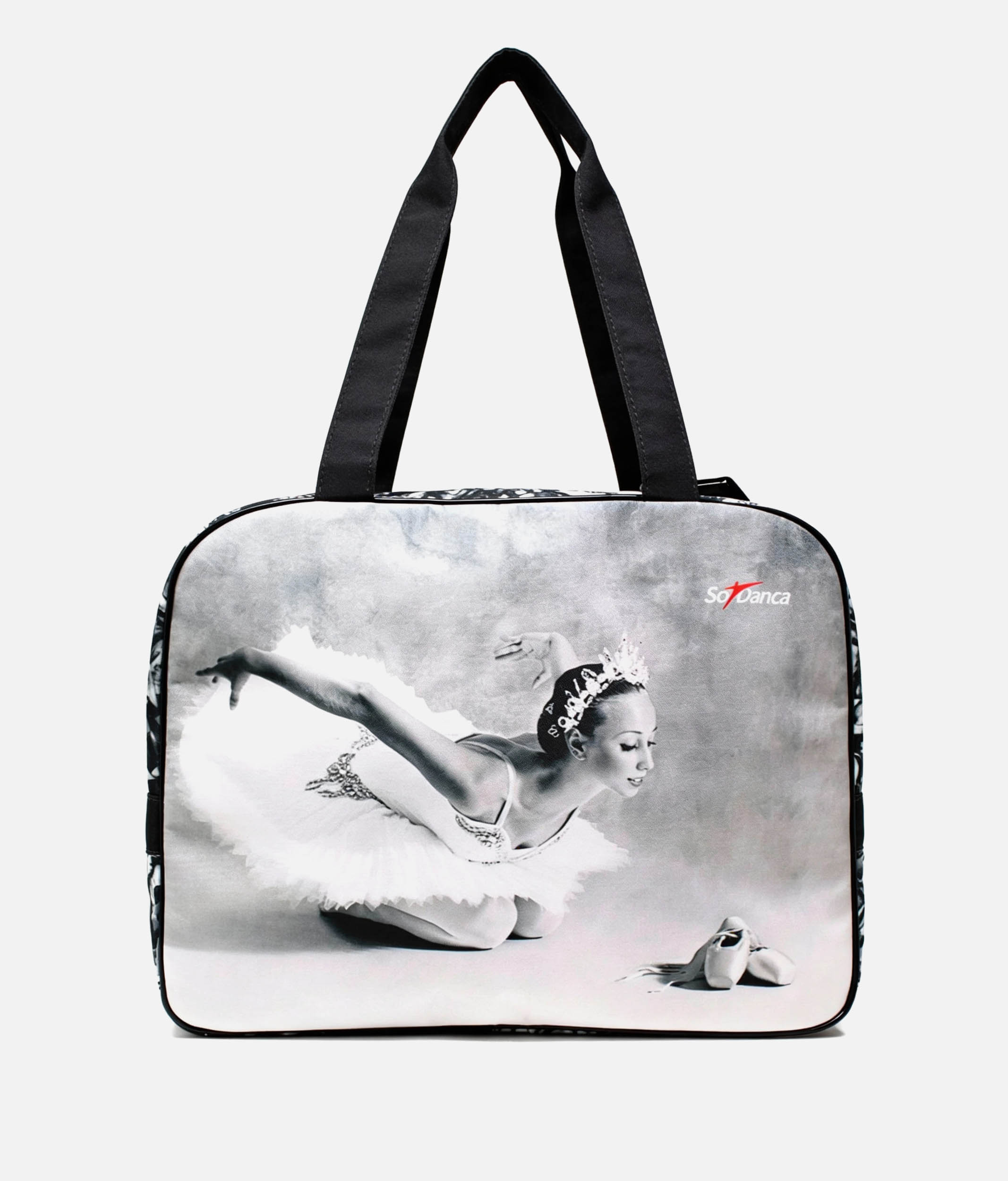 BG654 - Dance Holdall, Medium Ballet Bag with Elegant Ballerina Print