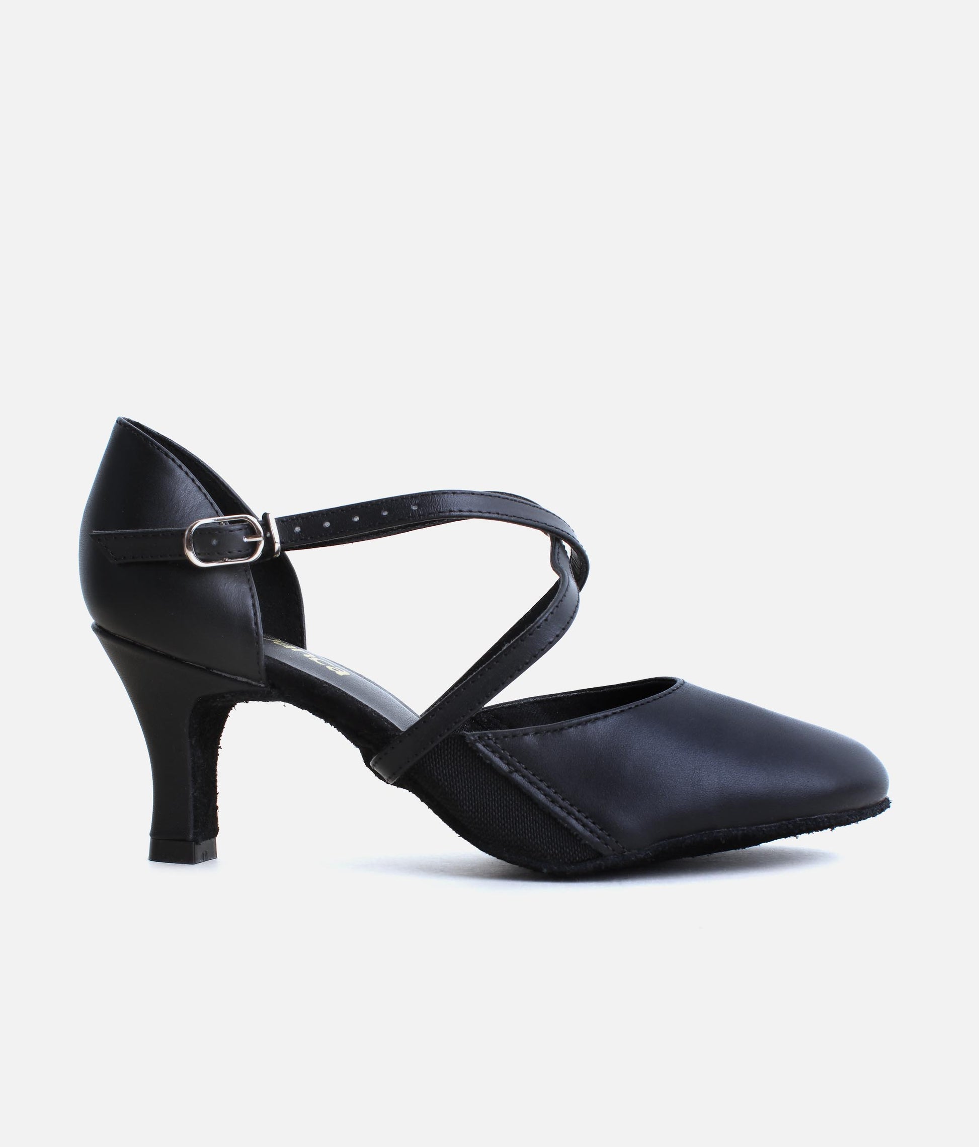 BL124 - Elegant Dance Shoes for Practice & Social with Slim Heel, Cross Straps