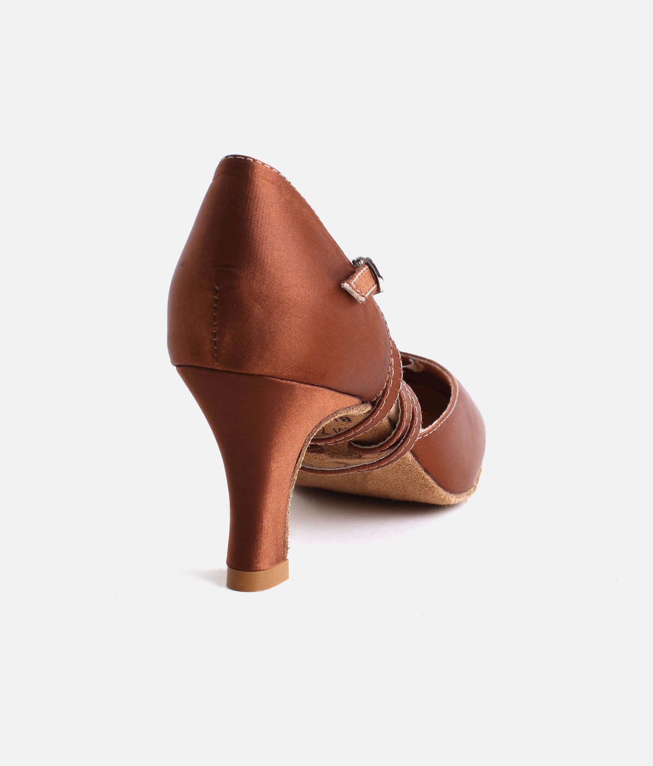 BL156 - Ballroom Practice Shoes for Women, Satin Dance Heels with Arch Support