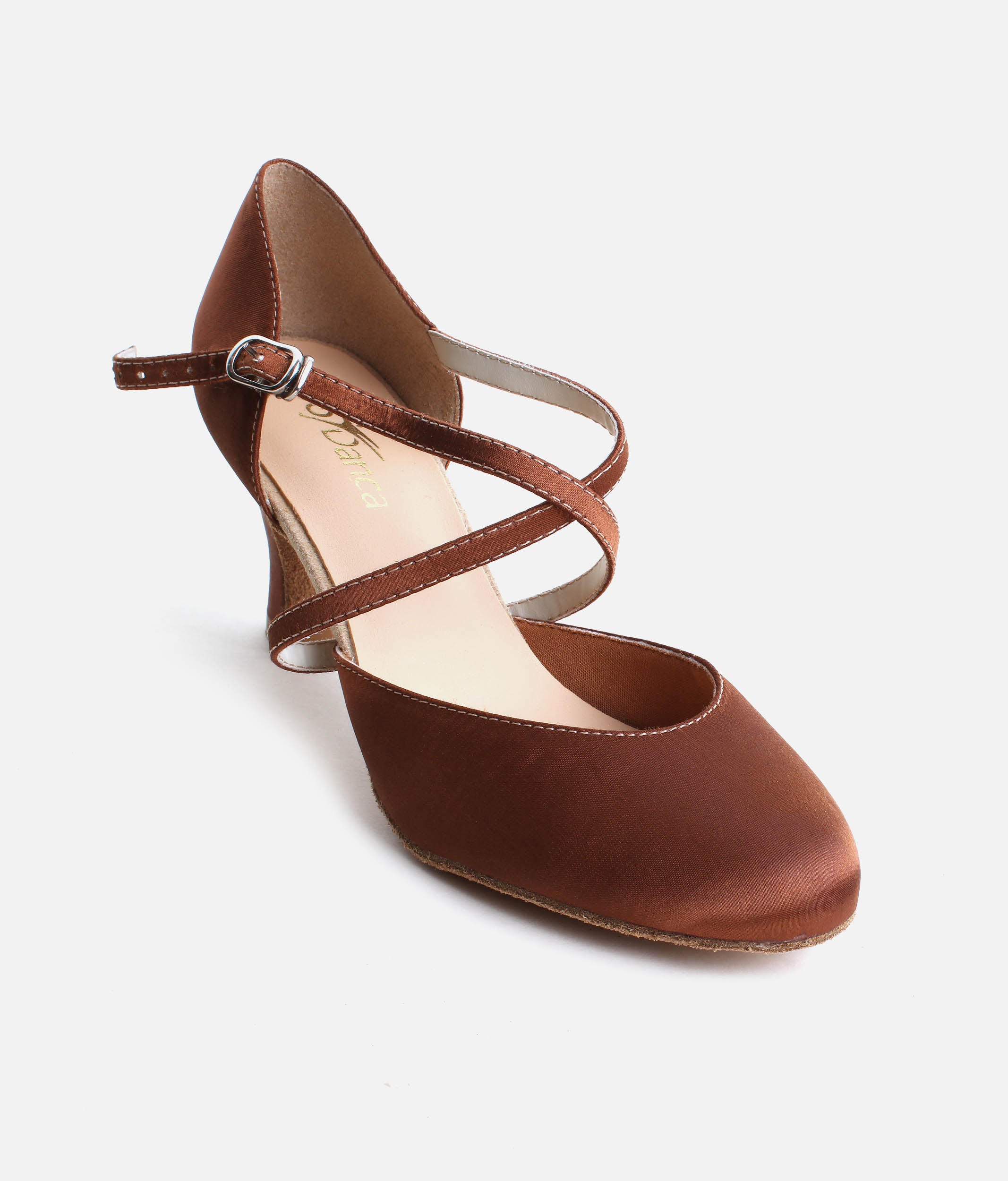 BL156 - Ballroom Practice Shoes for Women, Satin Dance Heels with Arch Support
