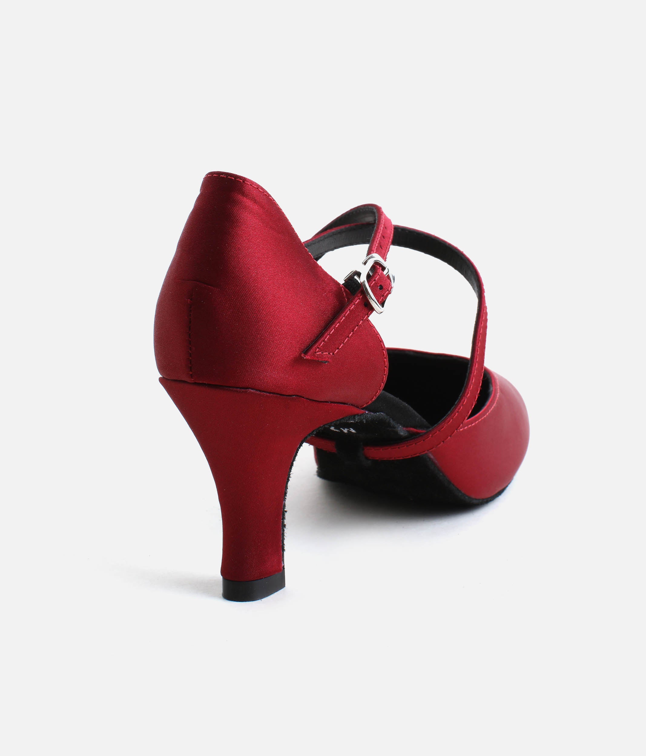 BL156 - Ballroom Practice Shoes for Women, Satin Dance Heels with Arch Support