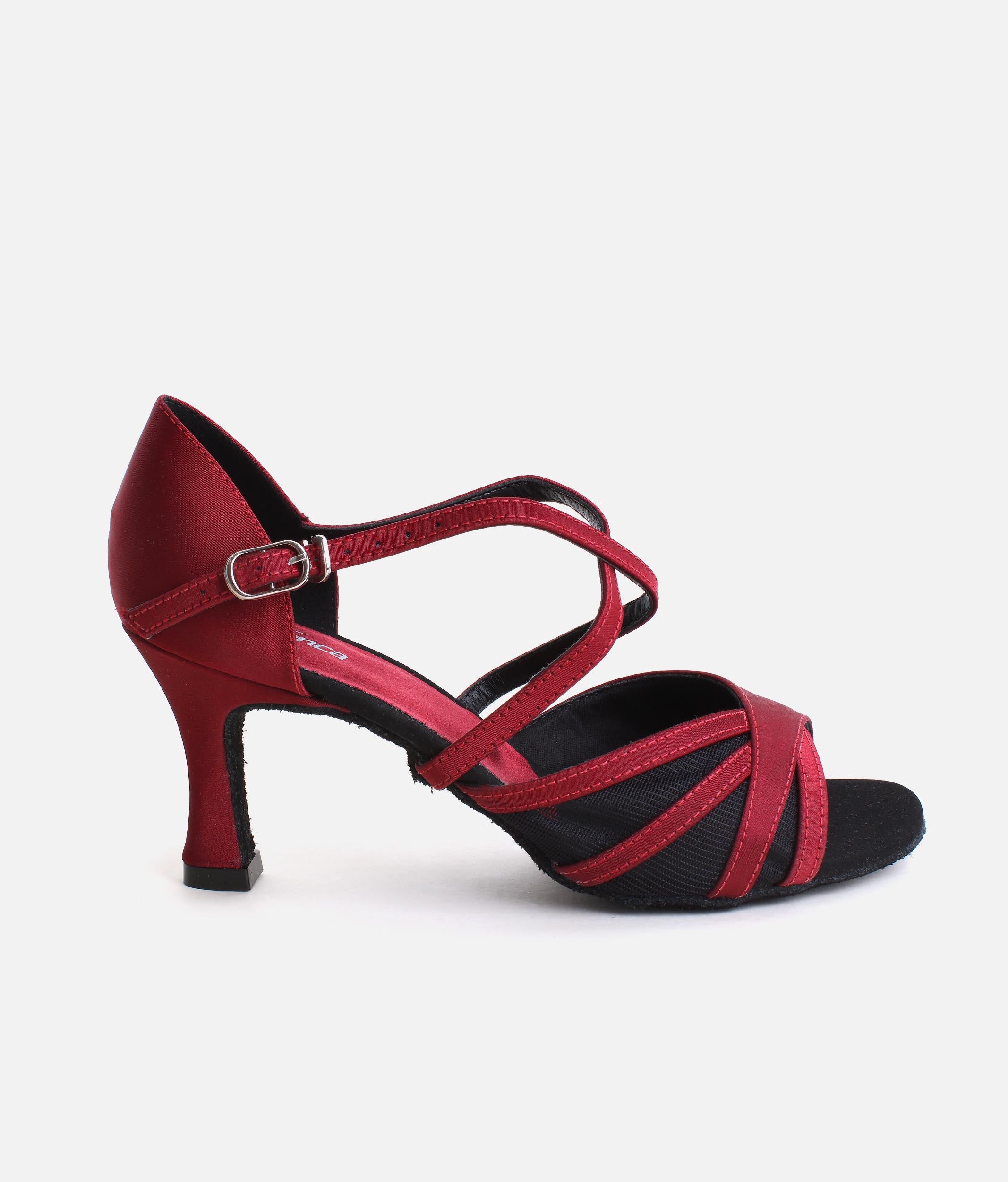 BL162 - Satin Ballroom & Latin Dance Shoes for Women with Elegant Mesh Design
