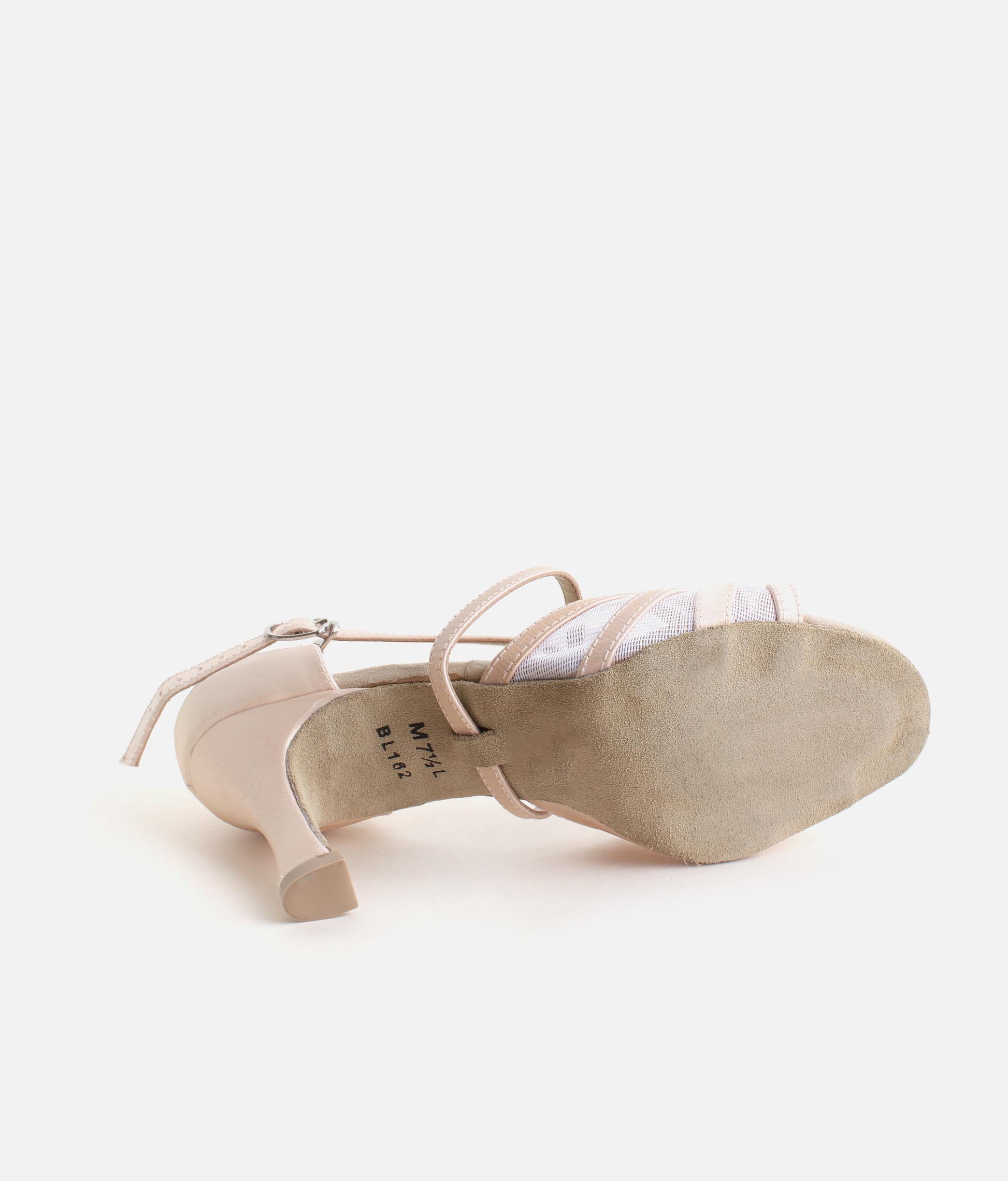 BL162 - Satin Ballroom & Latin Dance Shoes for Women with Elegant Mesh Design