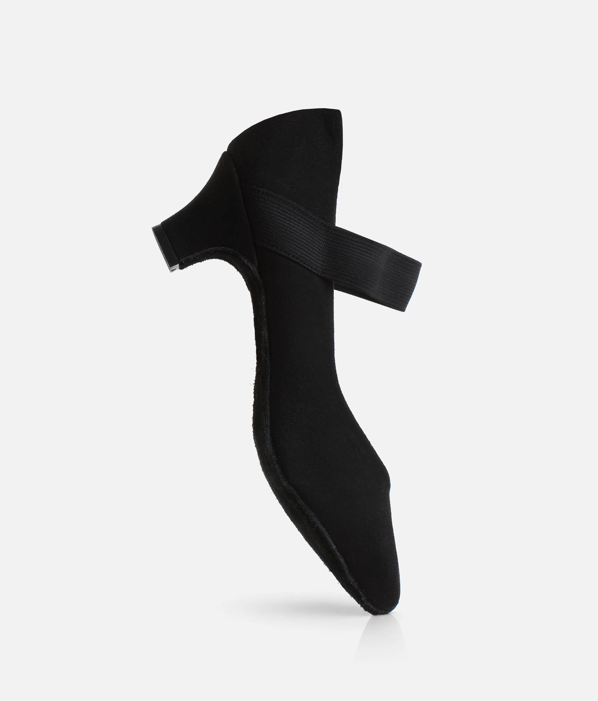 BL184 - Low Heel Practice Ballroom Shoes, Suede Sole & Elastic Strap