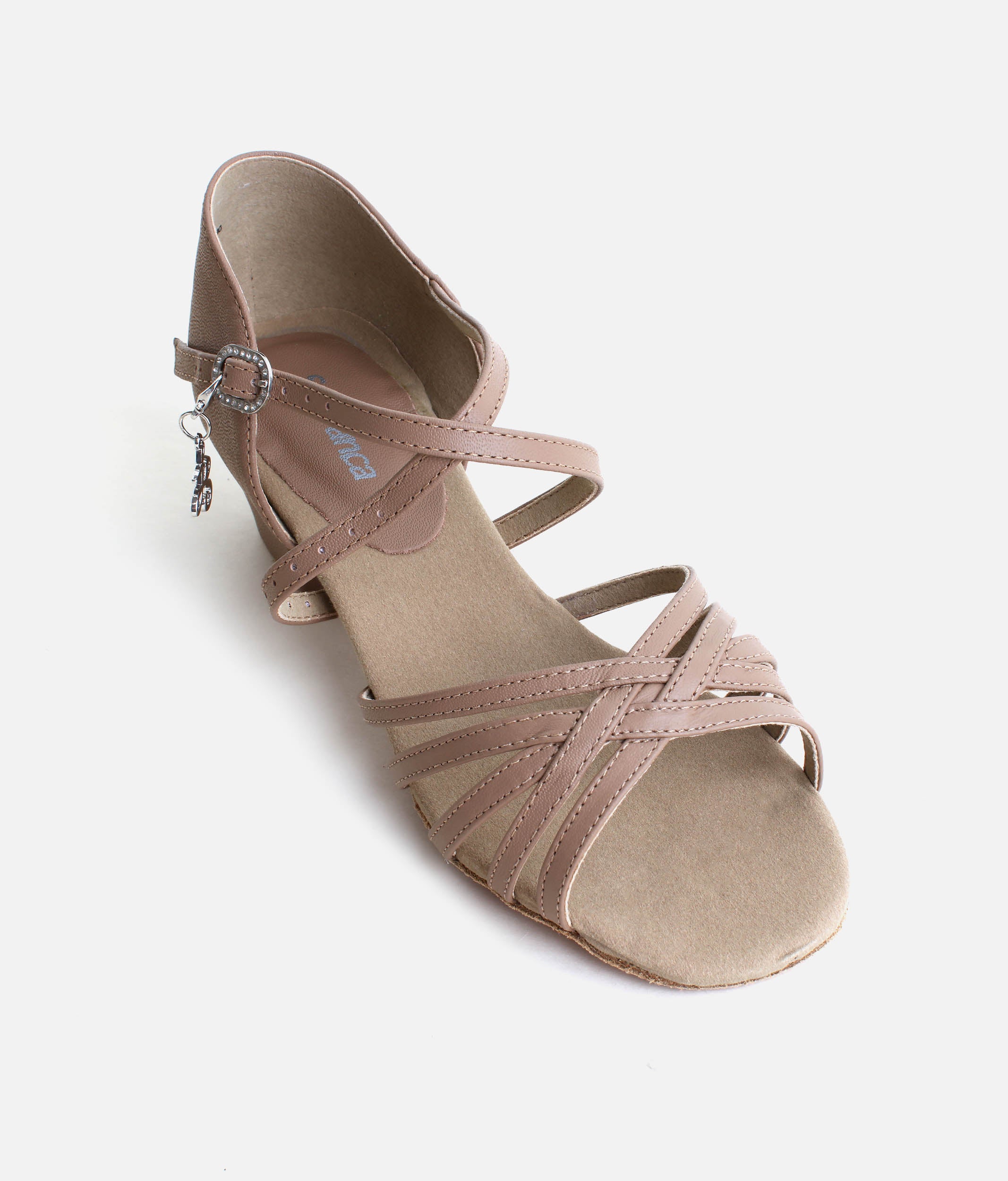 MAMBO Juvenile Leather Latin Dance Shoes, Duo Sole - BL301
