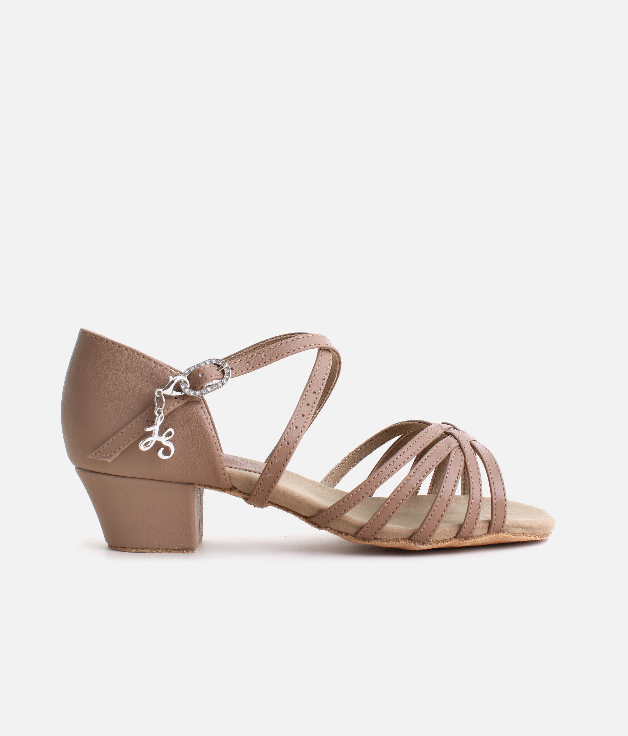 MAMBO Juvenile Leather Latin Dance Shoes, Duo Sole - BL301