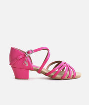 MAMBO Juvenile Latin Dance Shoes, Low Heel Competition Shoe - BL300