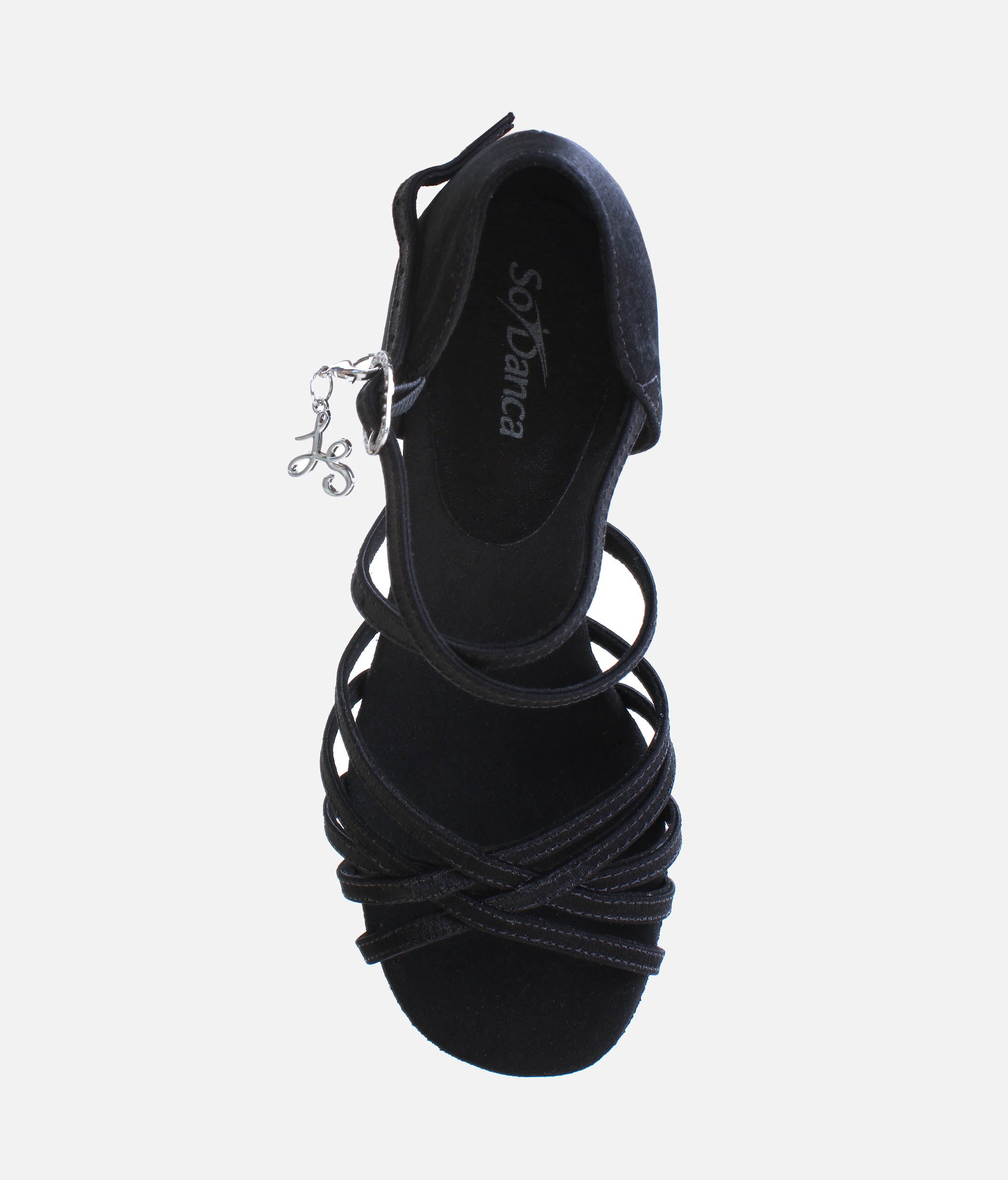 CHA CHA Satin Sandal for Latin Dance with Hybrid Sole, 3" Heel - BL304