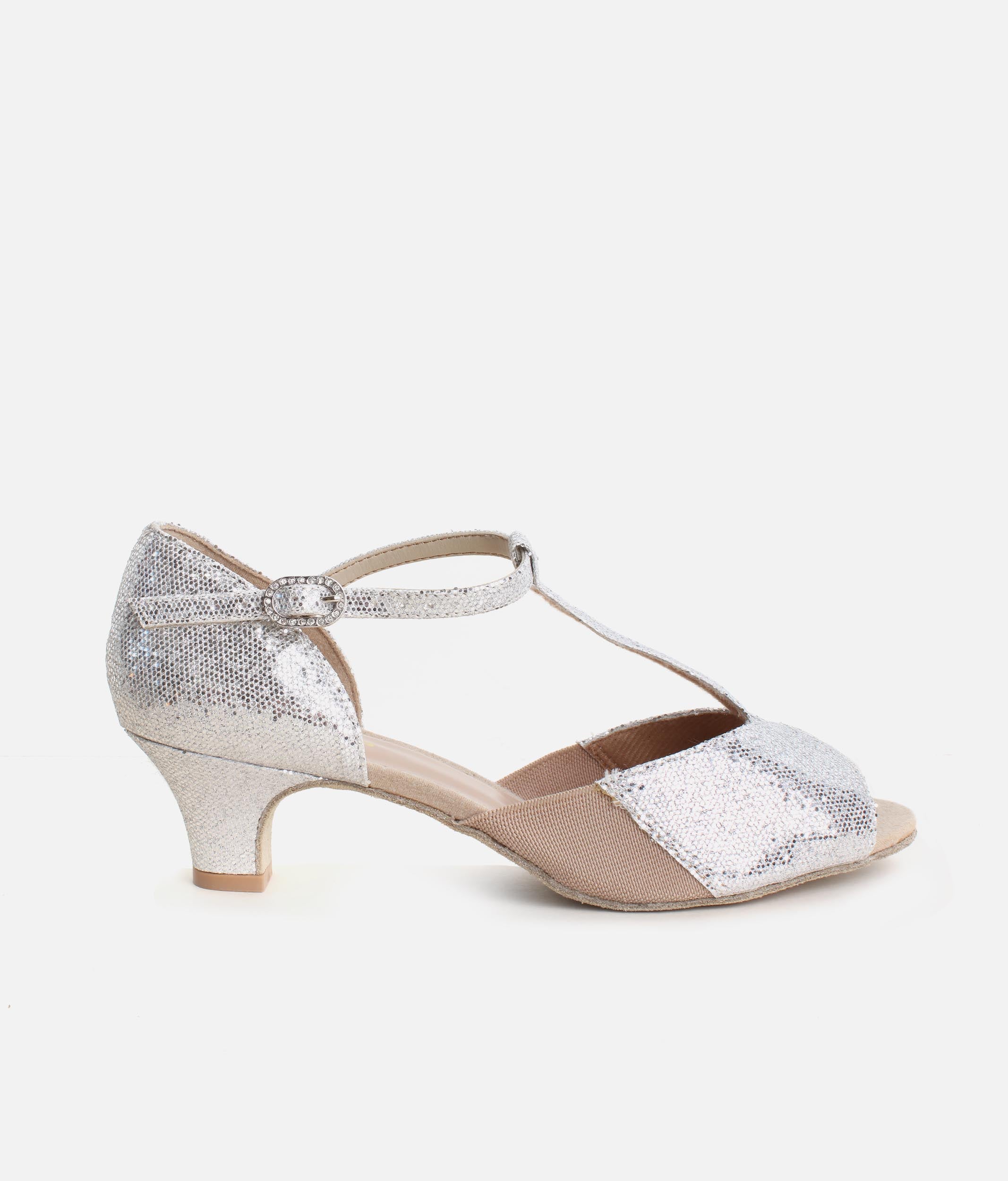 BL33 - Womens Sparkle Open-Toe Ballroom Shoes for Social & Latin Dancing