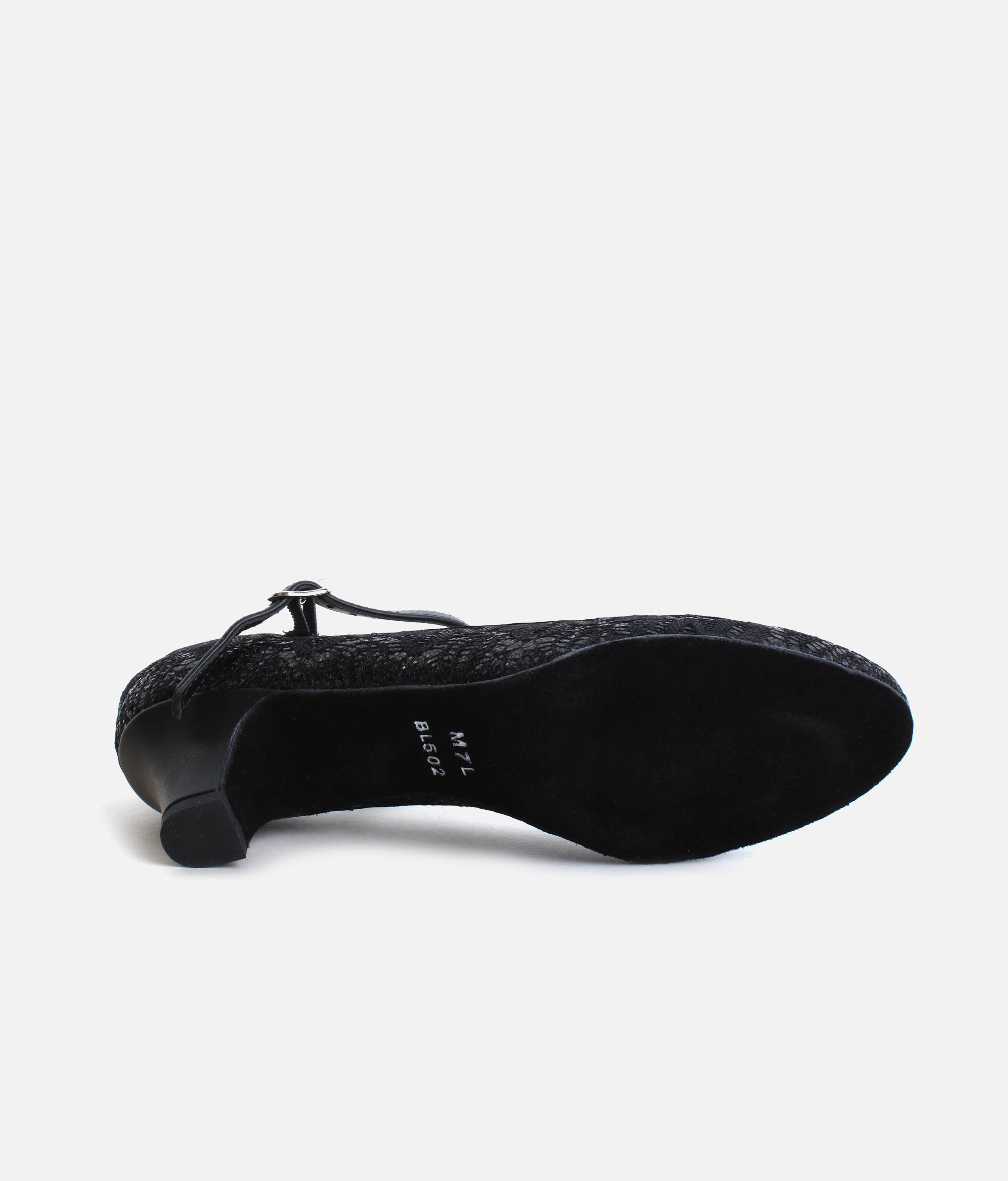 BL502 - Sparkle Ballroom Dance Shoes with Low Heel & Buckle Strap