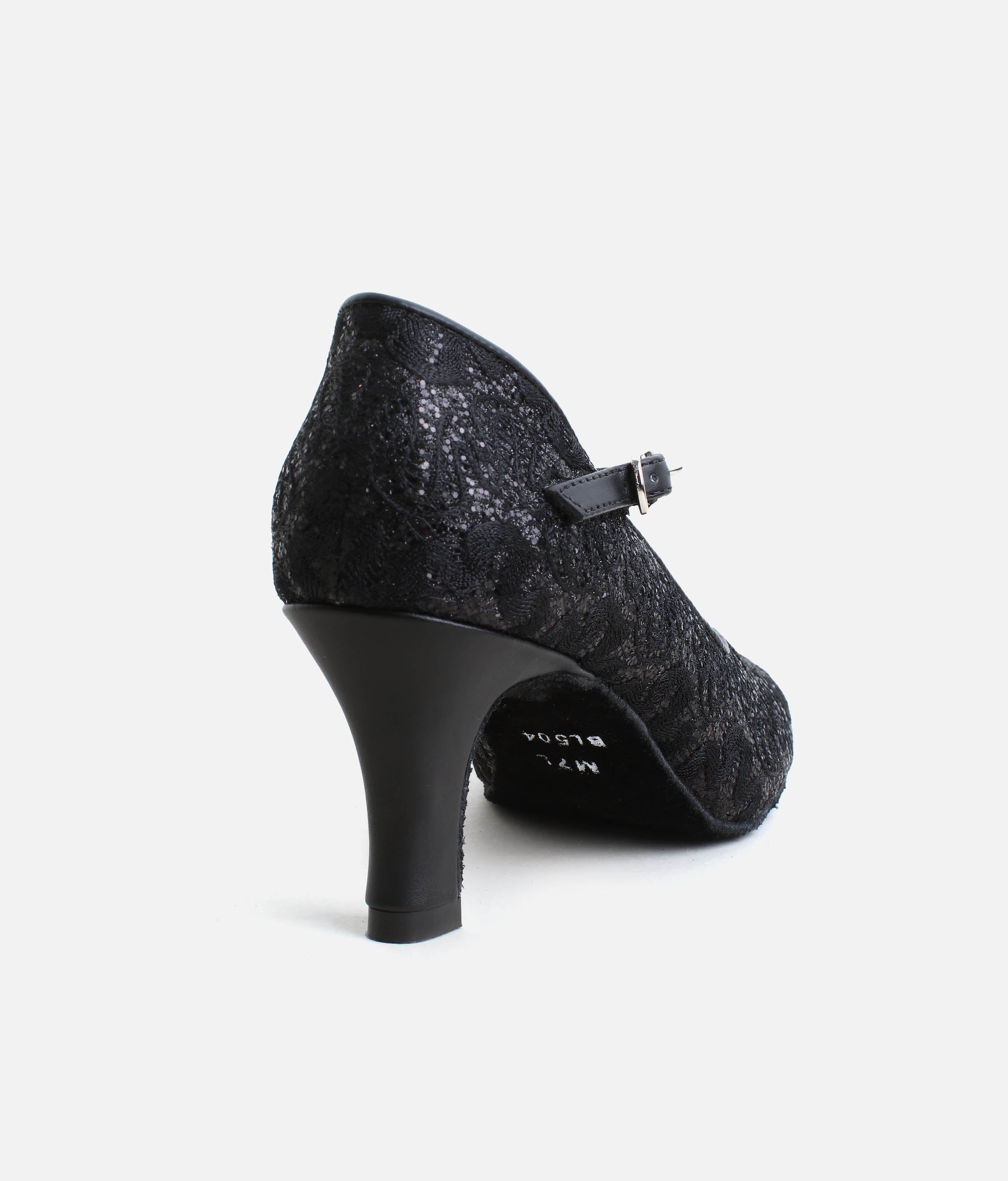 BL504 - Womens Ballroom Practice Shoes with Criss-Cross Straps & Suede Sole