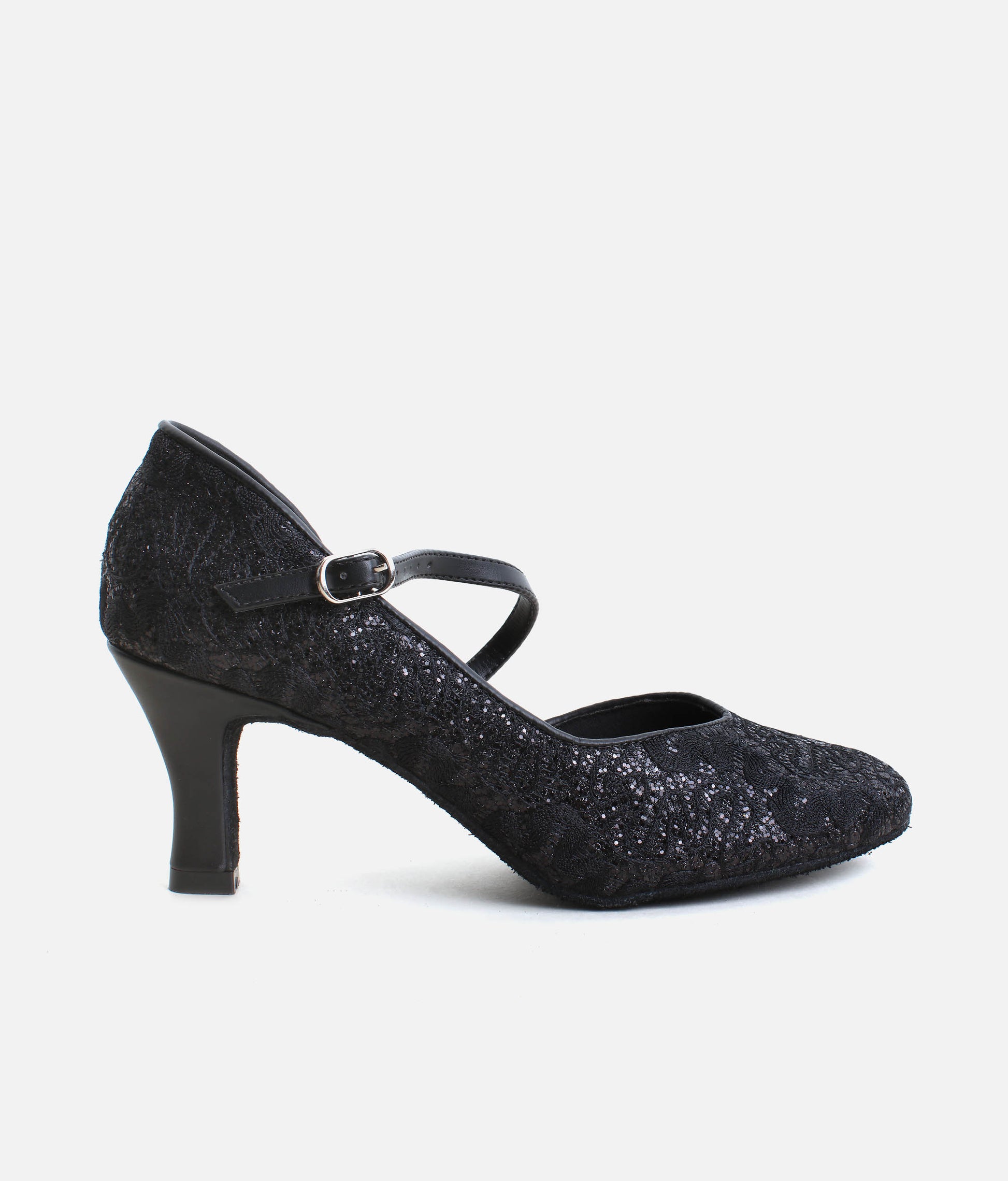 BL504 - Womens Ballroom Practice Shoes with Criss-Cross Straps & Suede Sole