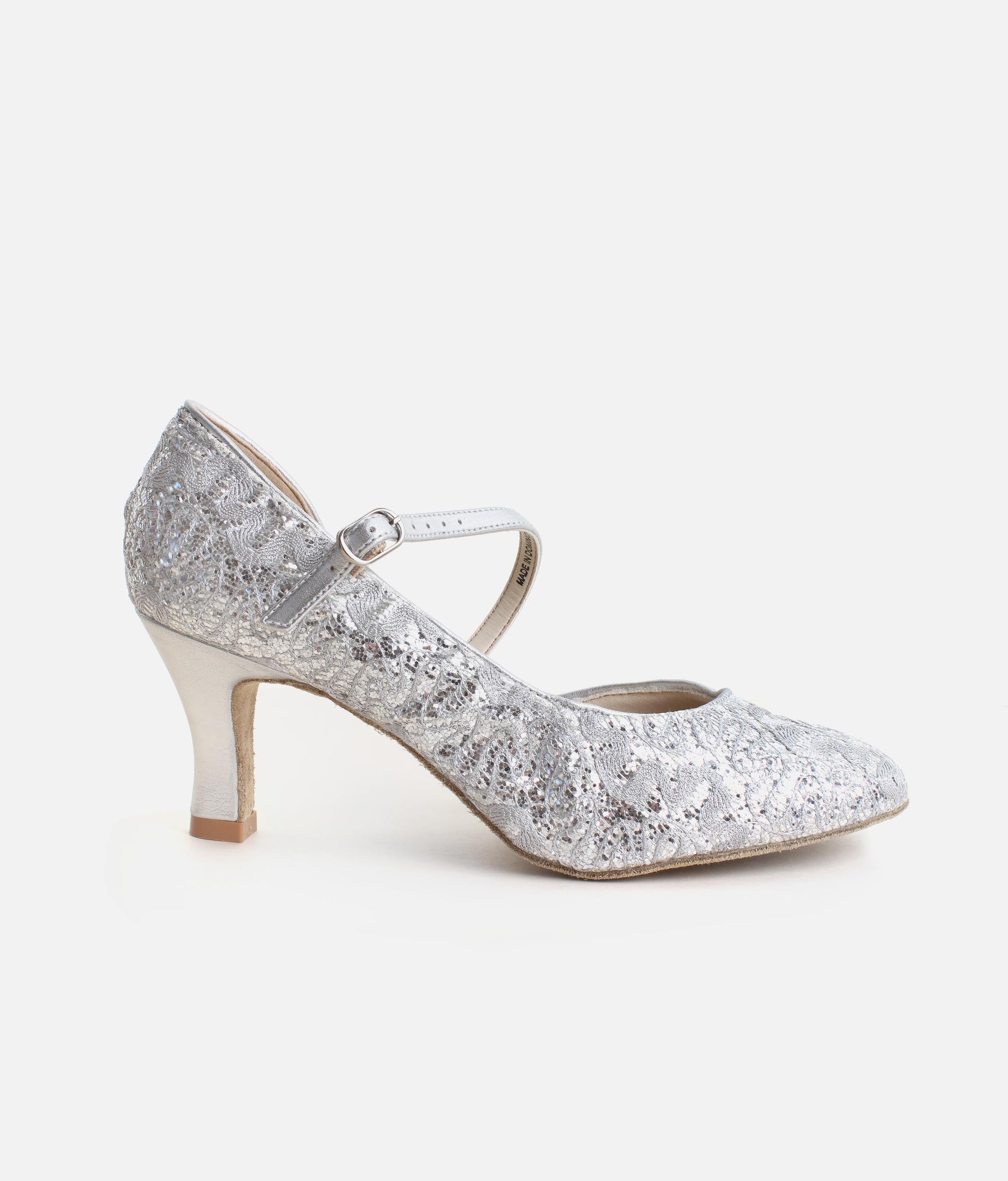 BL504 - Womens Ballroom Practice Shoes with Criss-Cross Straps & Suede Sole