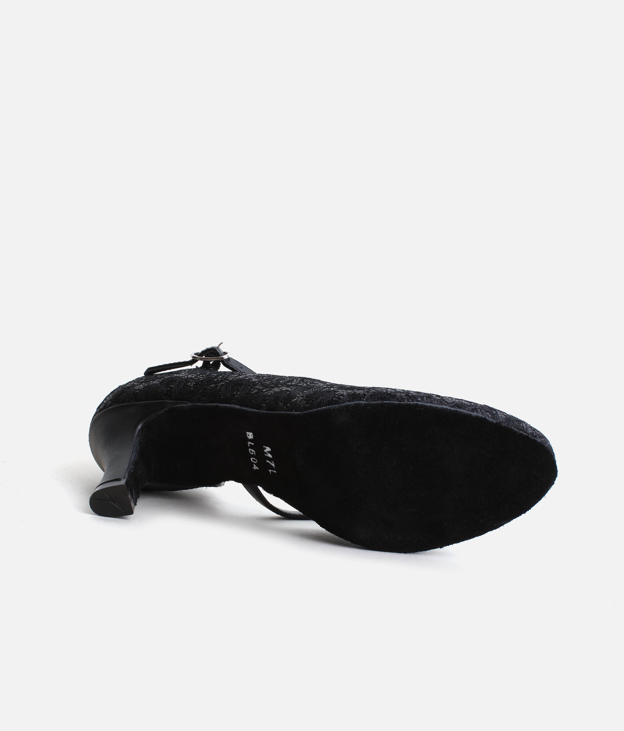 BL504 - Womens Ballroom Practice Shoes with Criss-Cross Straps & Suede Sole