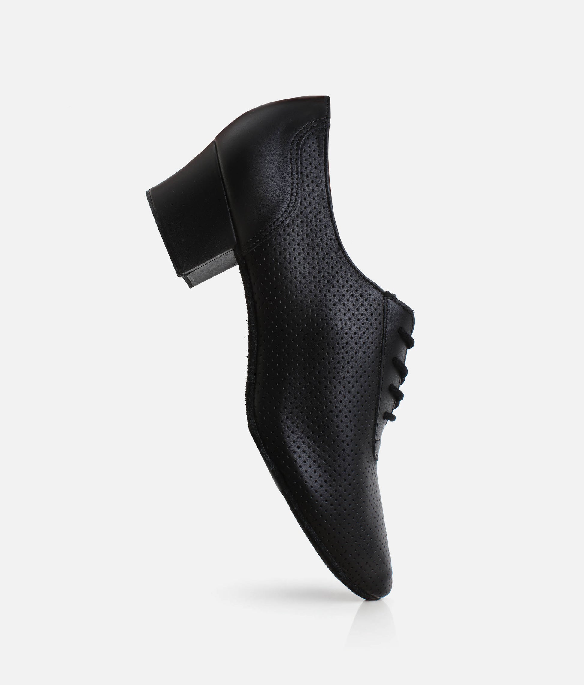 BL54 - Leather Lace-Up Ballroom Practice Shoes, Comfortable & Supportive