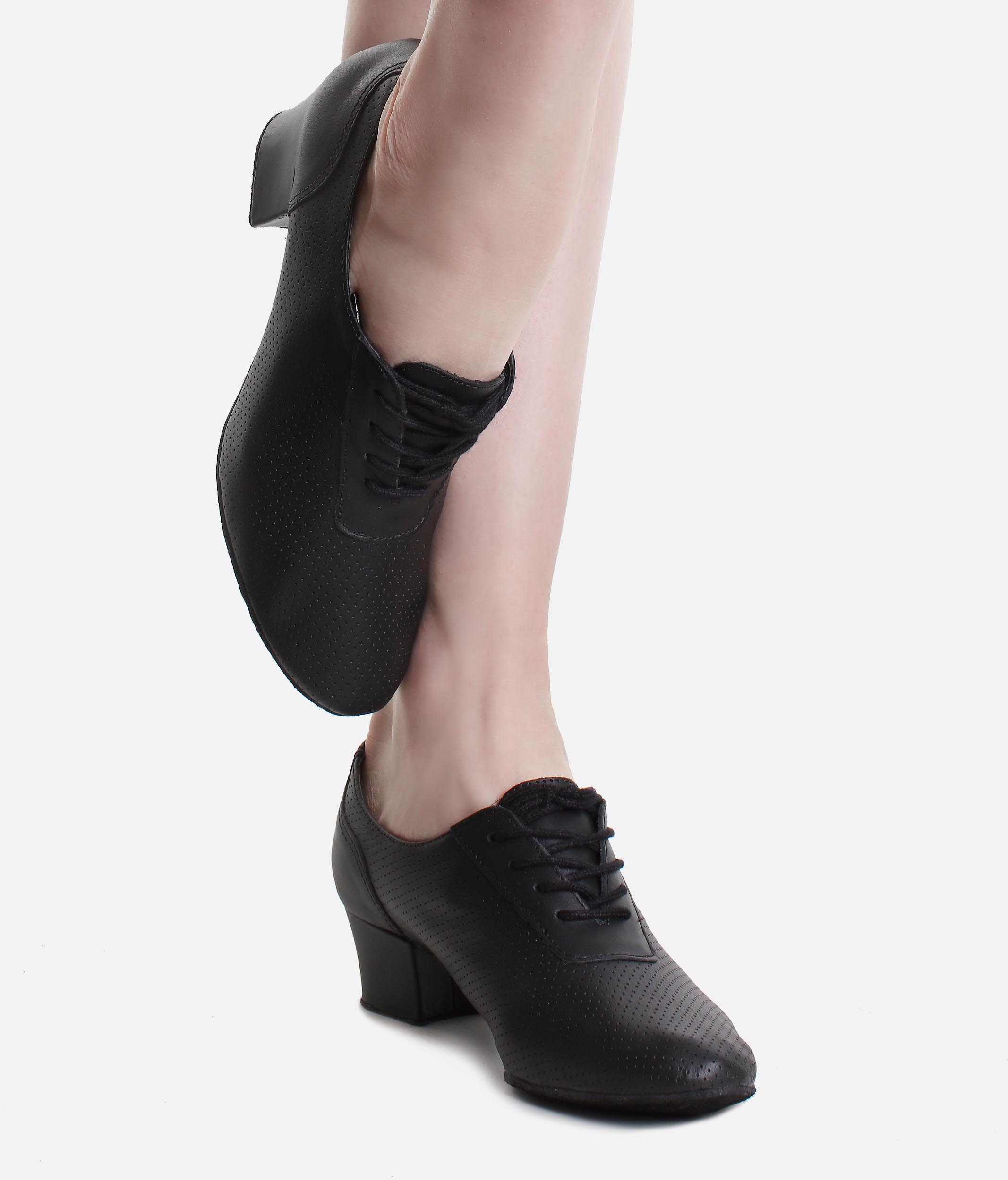 Leather Lace-Up Ballroom Shoe: The Ultimate in Comfort and Style - BL 54