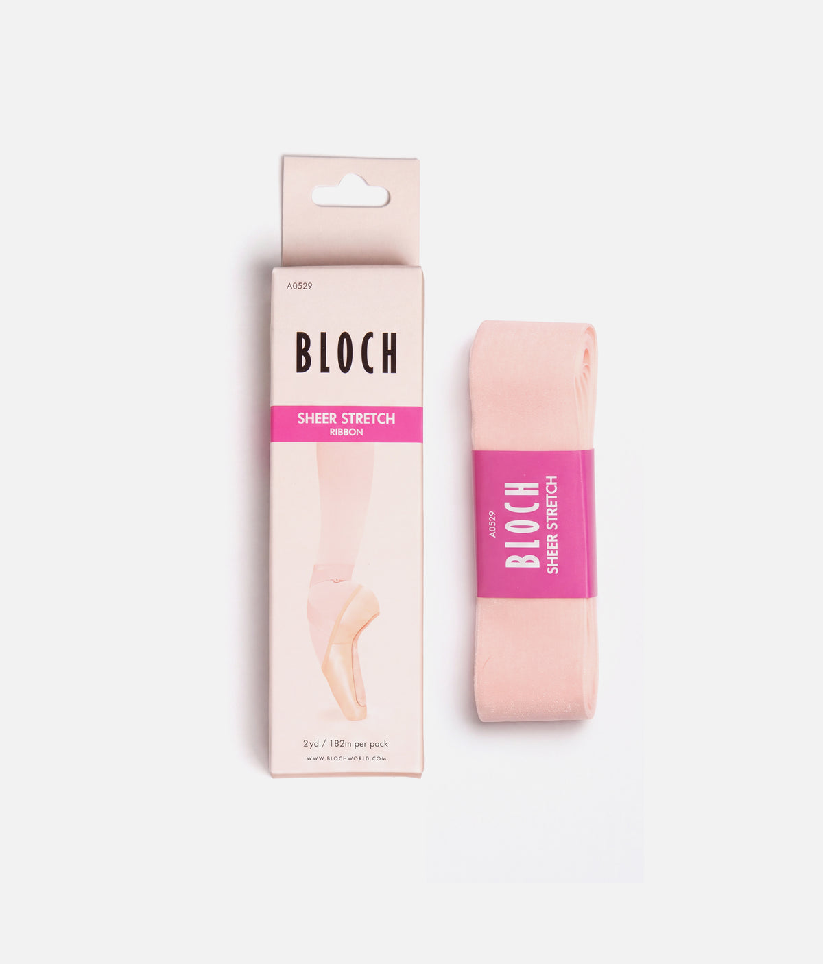 BLOCH A0529 Sheer Stretch Pointe Shoe Ribbon