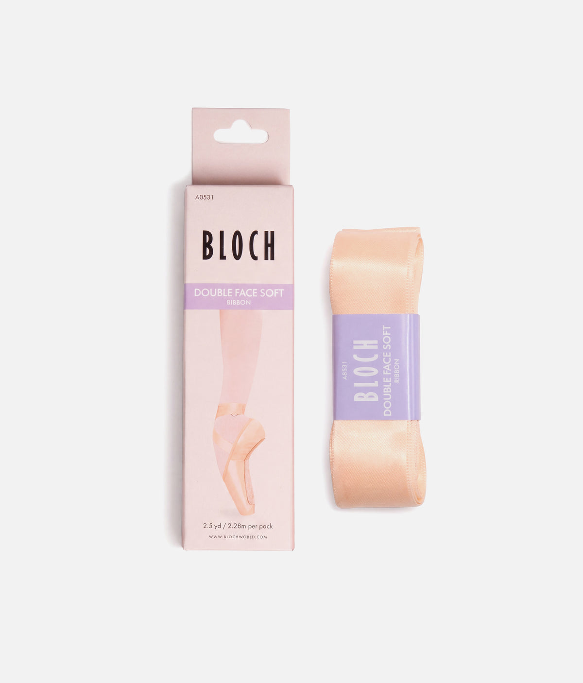 BLOCH A0531 Double Face Soft Satin Pointe Shoe Ribbon