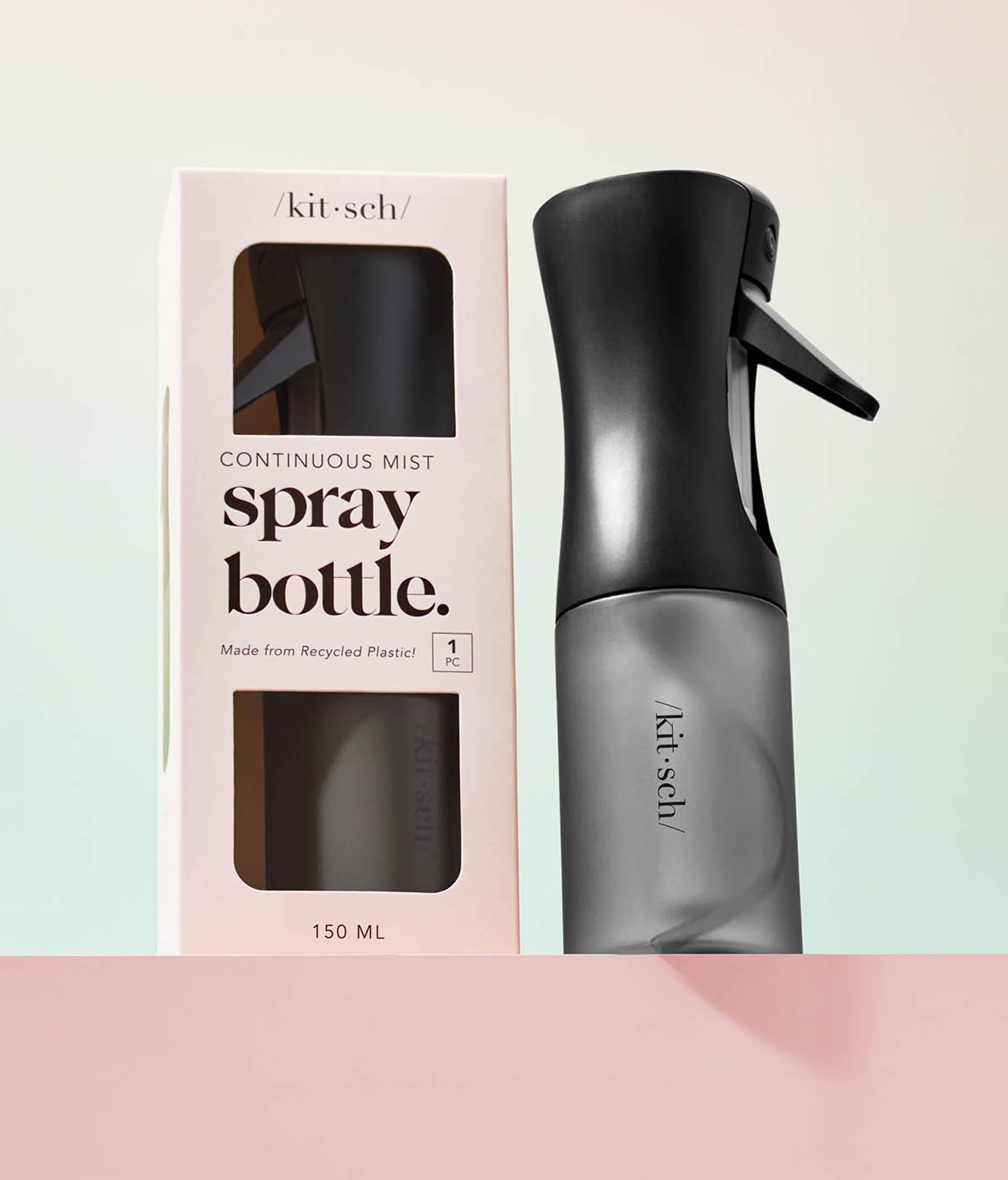 Continuous Spray - Black, Multi-Purpose Fine Mist Bottle