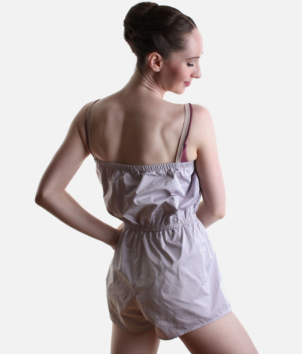 Pull-On Micro Romper for Ballet Warm-Ups
