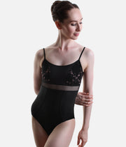 Black Ballet Leotard with Premium Stretch Fabric - BRIGID CL Nero