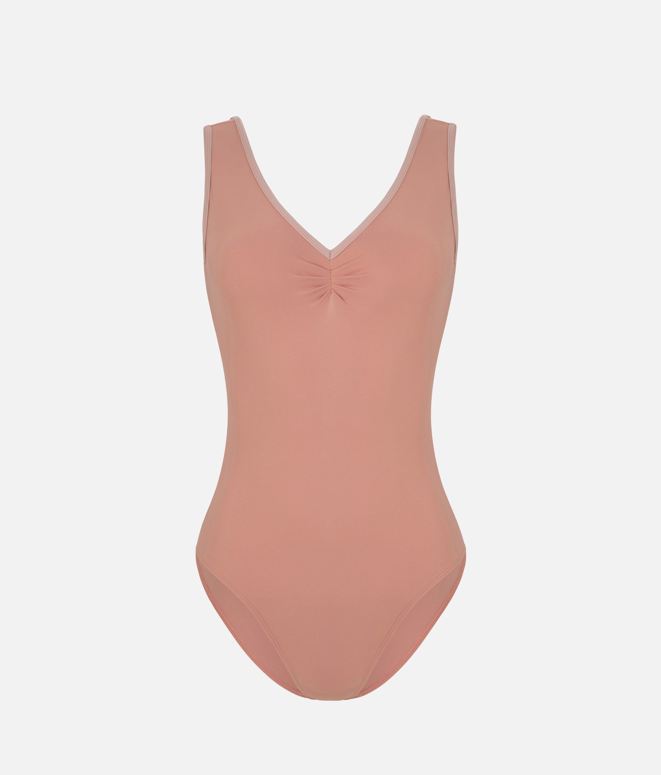 CORAL Ballet Leotard with Open Back and Pinch Front Detail - BRISA