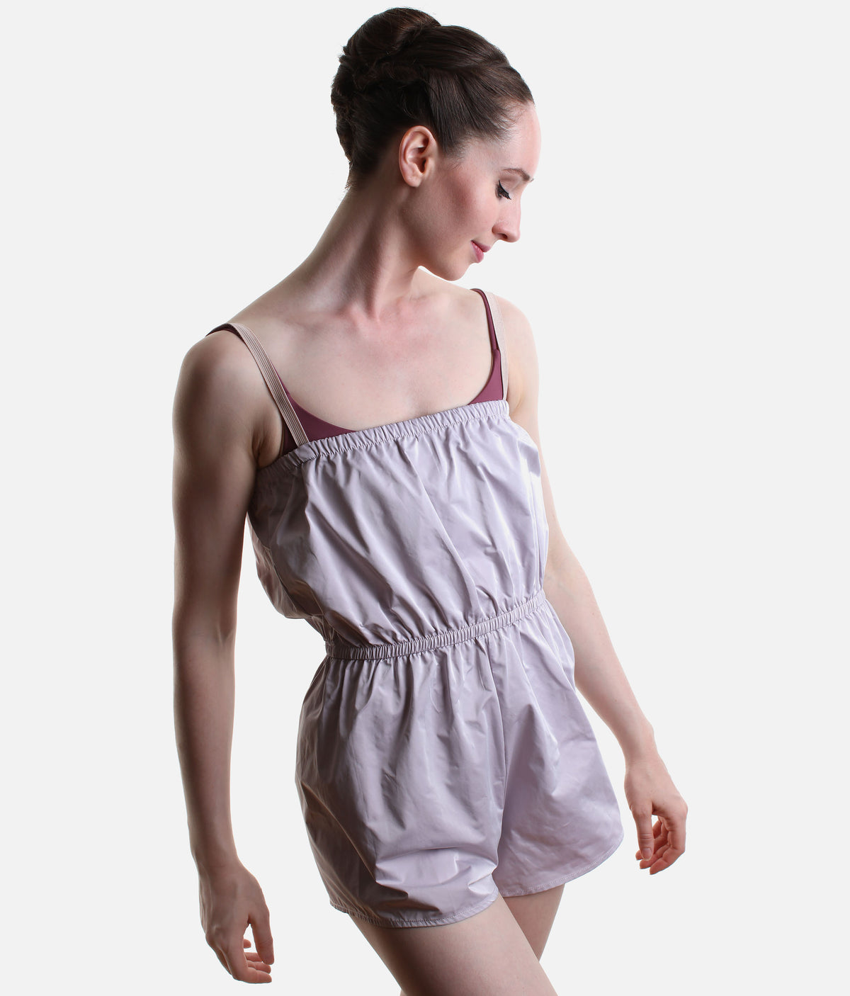 Pull-On Micro Romper for Ballet Warm-Ups