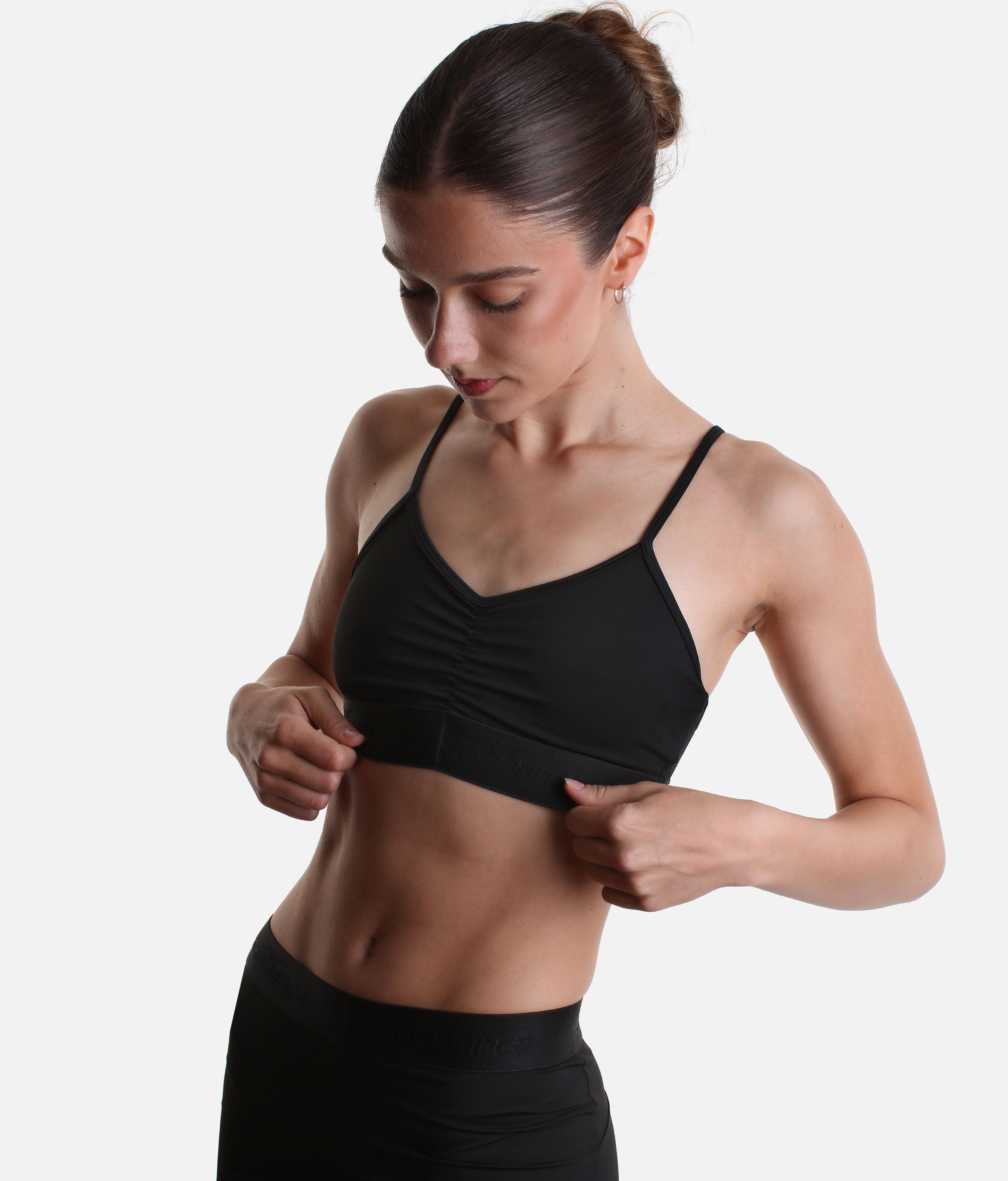 Women’s Dance Crop Top in Black or Navy - BY103