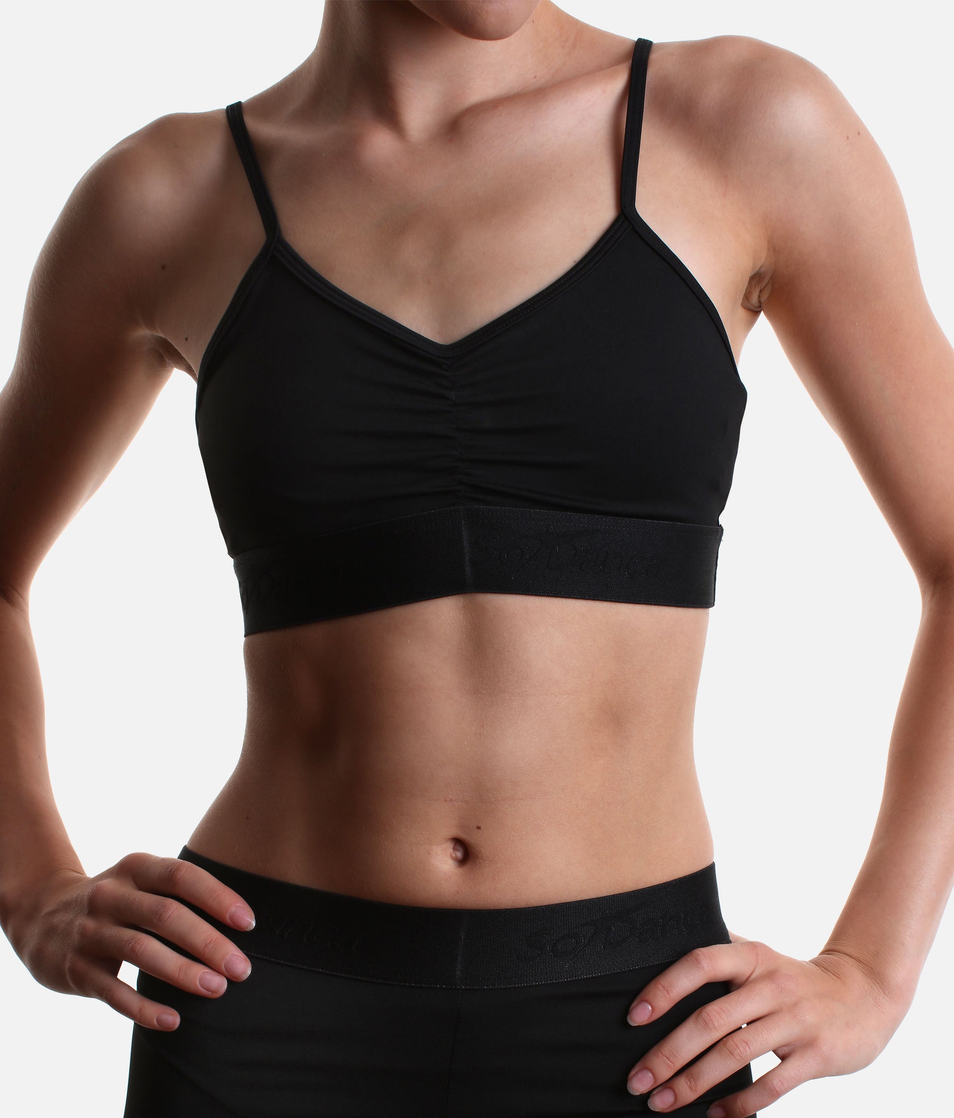 Women’s Dance Crop Top in Black or Navy - BY103