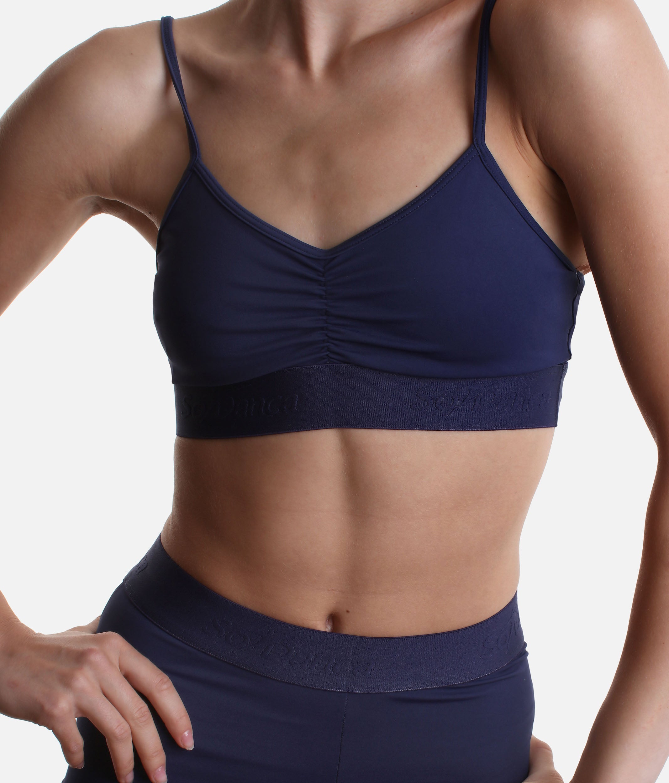 Women’s Dance Crop Top in Black or Navy - BY103