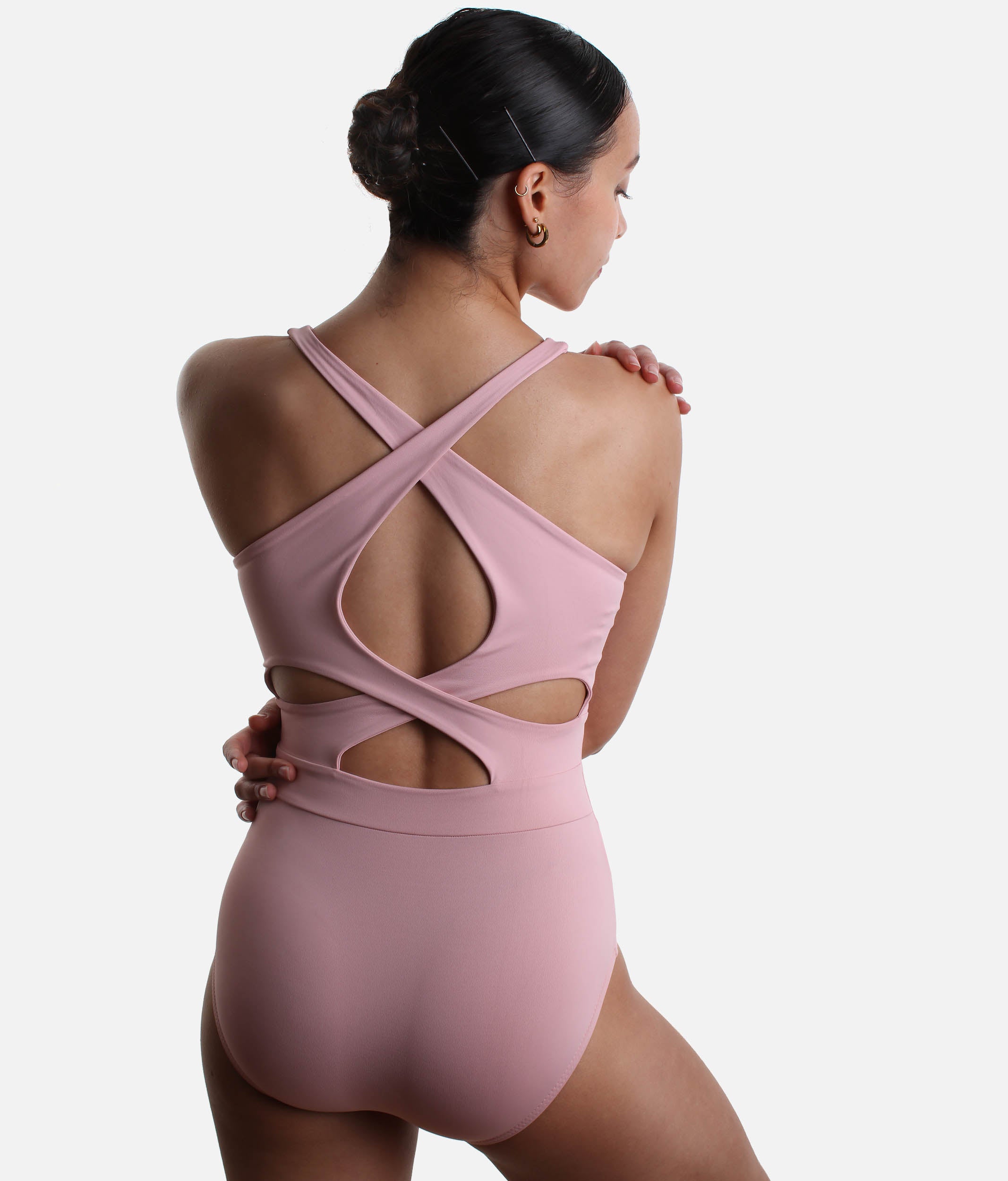 VAL Dance Leotard, Open Back Cross Strap Ballet Leotard - BY72