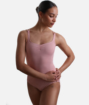 YOHANA Camisole V-Neck Leotard with Open Back Design - BY73